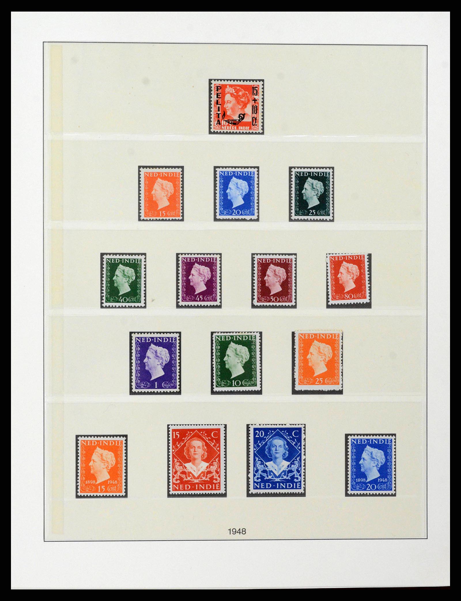 38583 0021 - Postzegelverzameling 38583 Nederlands Indië 1909-1949.