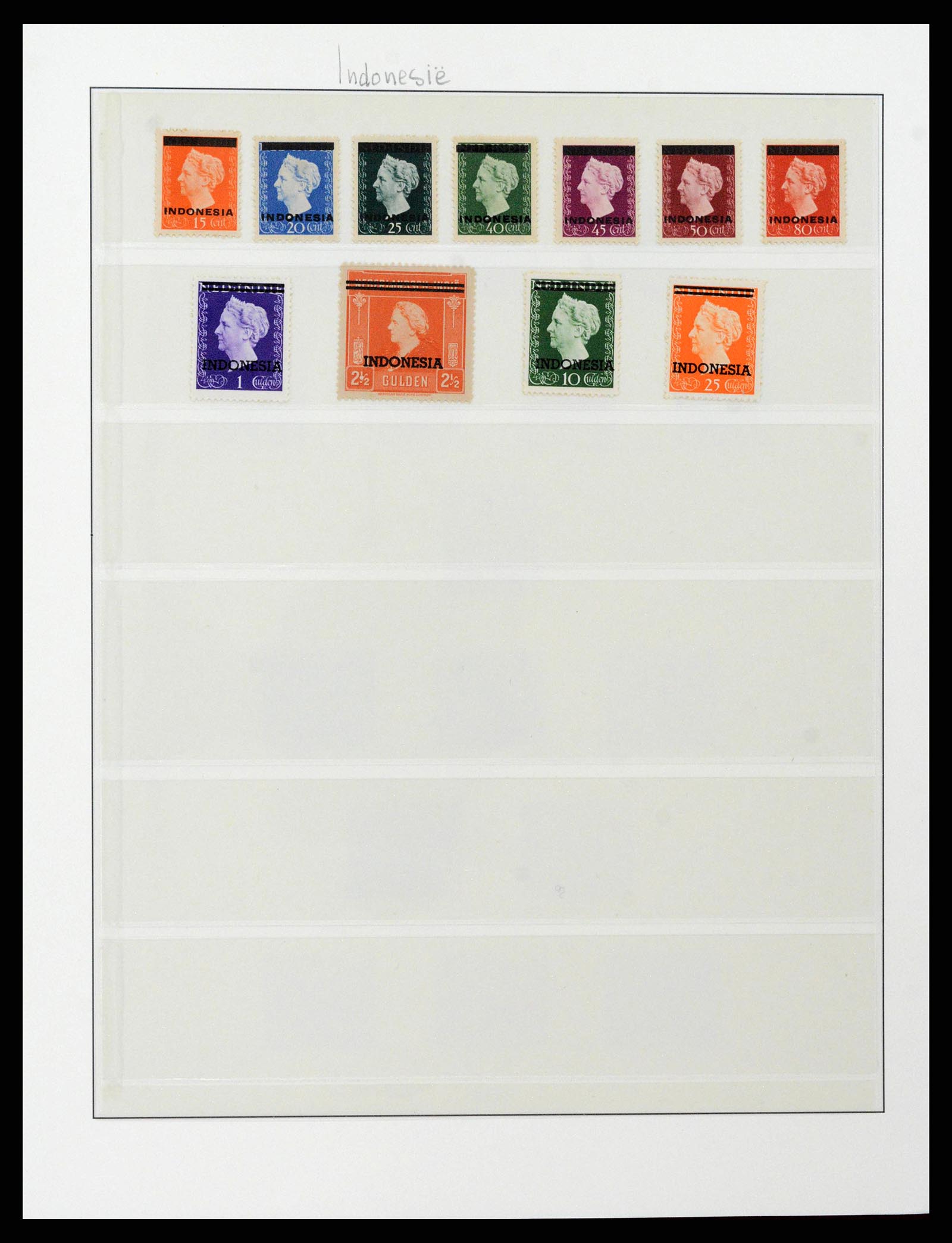 38583 0022 - Postzegelverzameling 38583 Nederlands Indië 1909-1949.