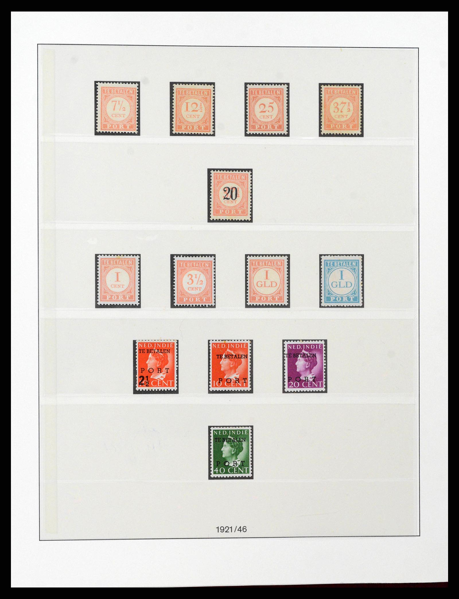38583 0027 - Postzegelverzameling 38583 Nederlands Indië 1909-1949.