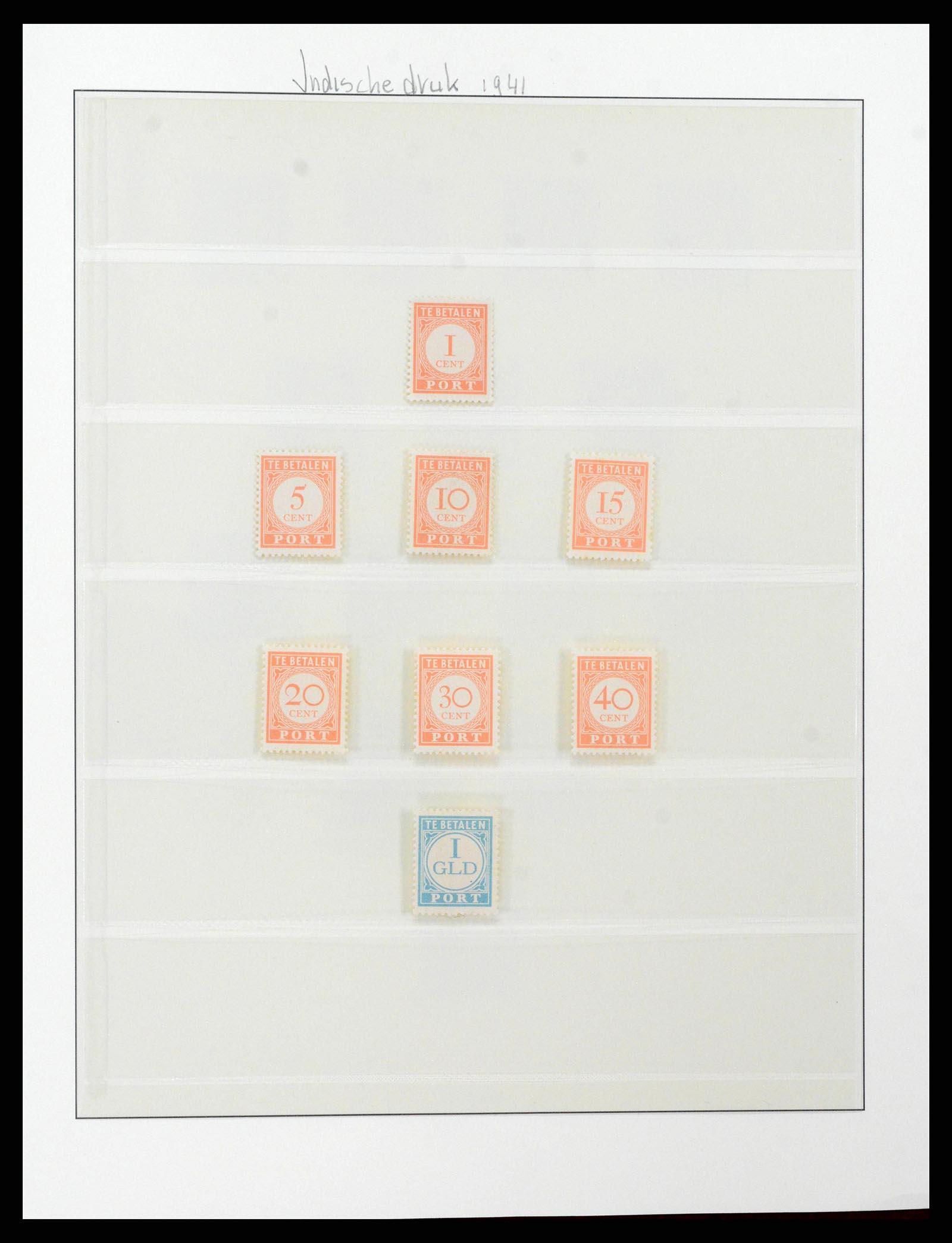 38583 0028 - Postzegelverzameling 38583 Nederlands Indië 1909-1949.