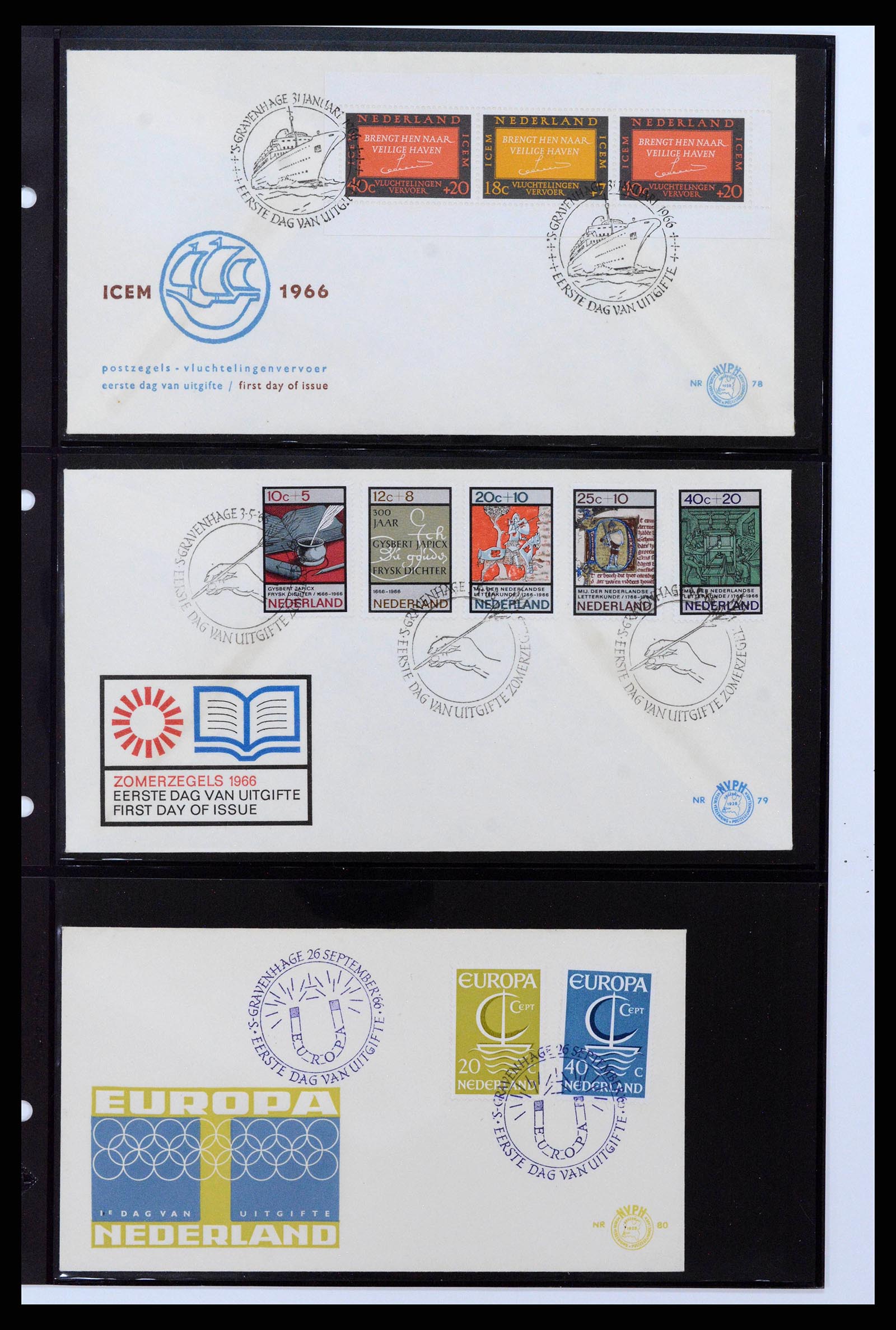 38584 0011 - Stamp collection 38584 Netherlands FDC's 1961-1979.