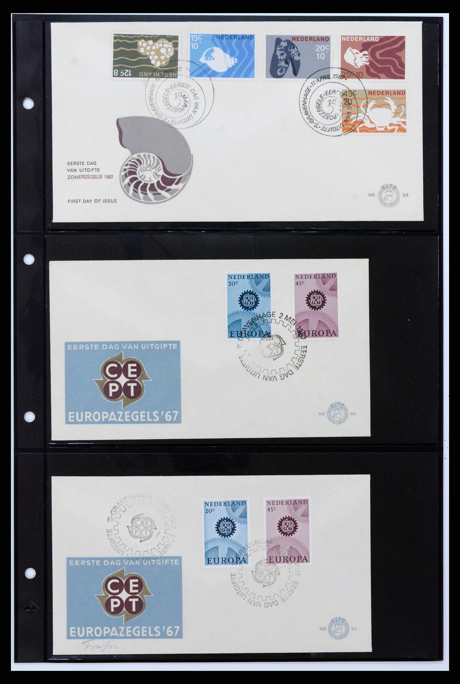 38584 0013 - Postzegelverzameling 38584 Nederland FDC's 1961-1979.