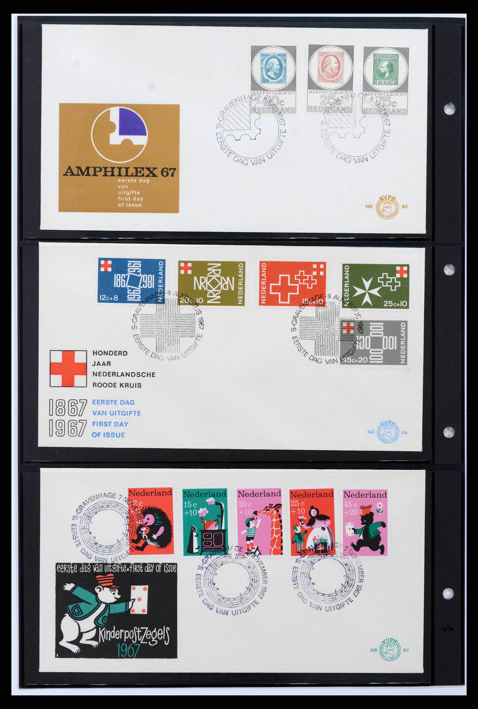 38584 0014 - Postzegelverzameling 38584 Nederland FDC's 1961-1979.