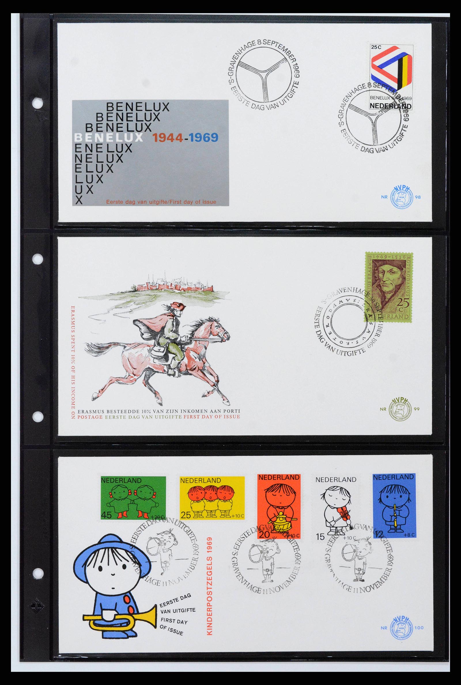 38584 0019 - Postzegelverzameling 38584 Nederland FDC's 1961-1979.