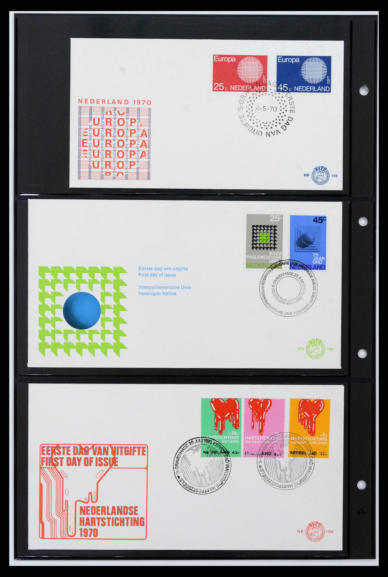 38584 0022 - Postzegelverzameling 38584 Nederland FDC's 1961-1979.