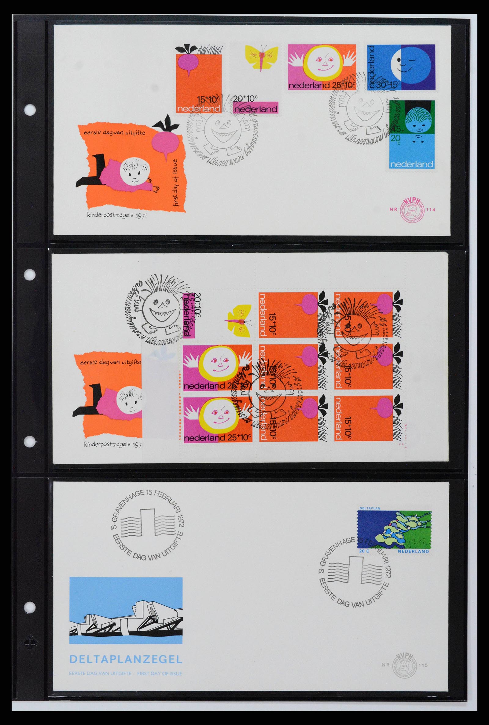 38584 0025 - Postzegelverzameling 38584 Nederland FDC's 1961-1979.