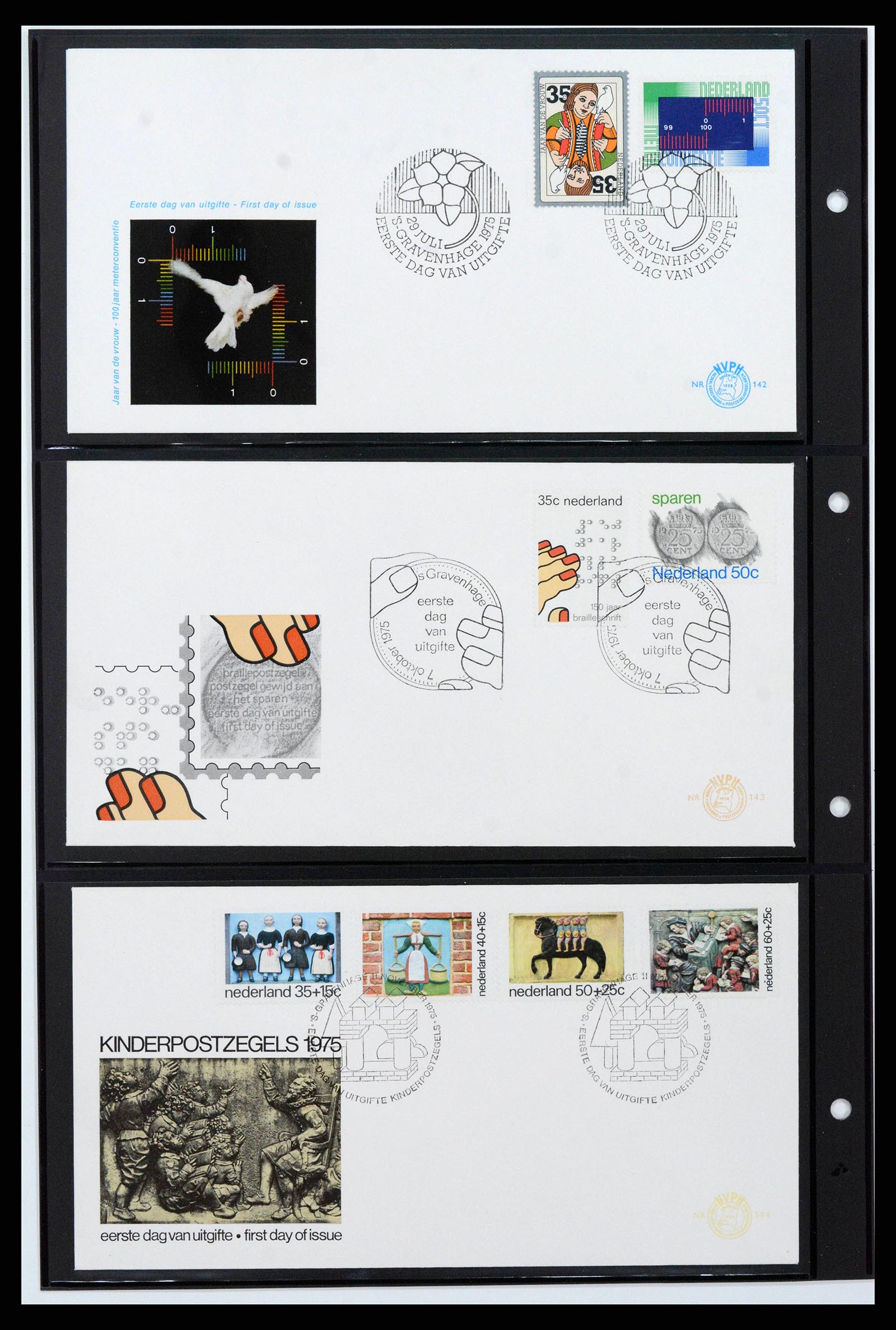 38584 0036 - Postzegelverzameling 38584 Nederland FDC's 1961-1979.