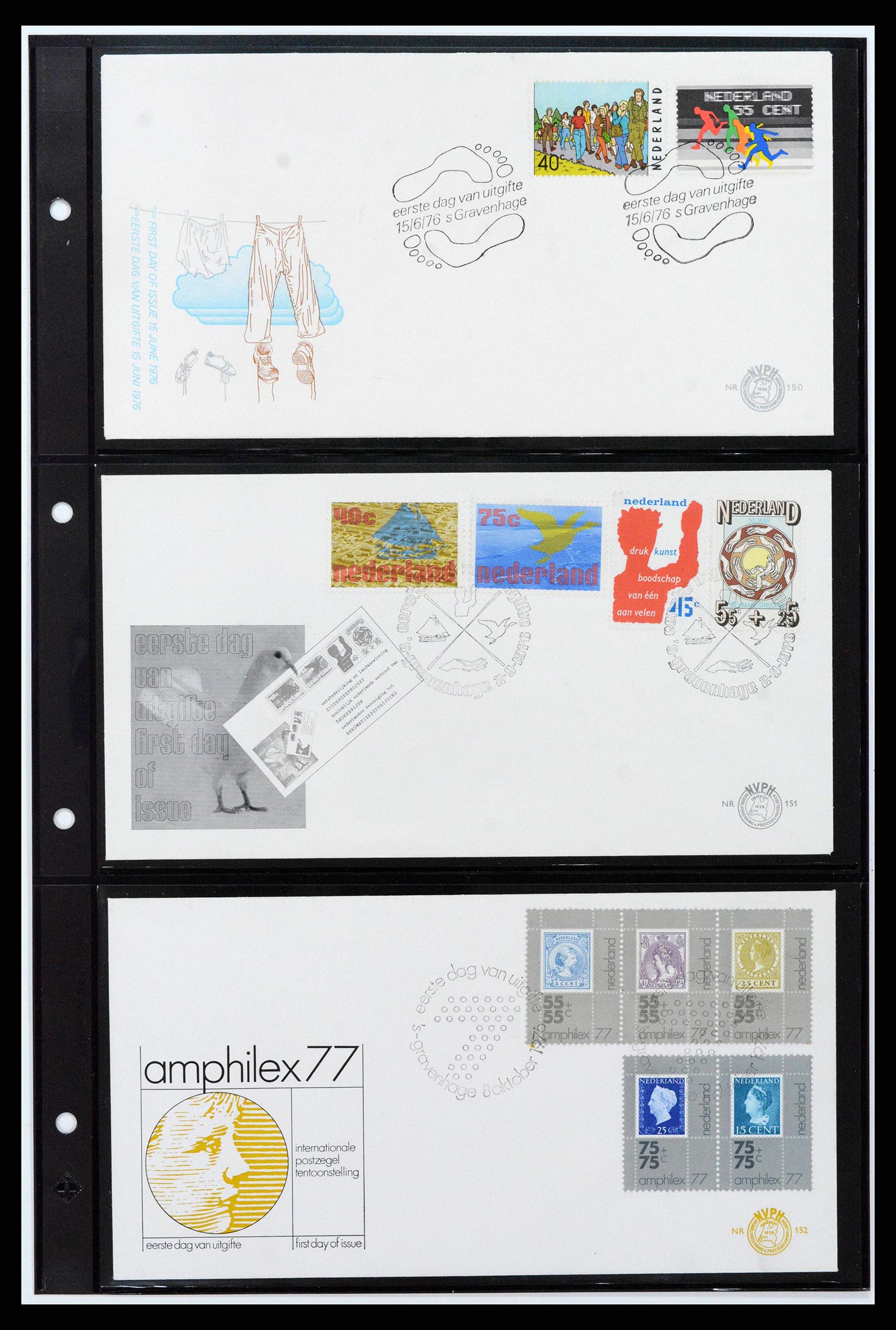 38584 0039 - Postzegelverzameling 38584 Nederland FDC's 1961-1979.