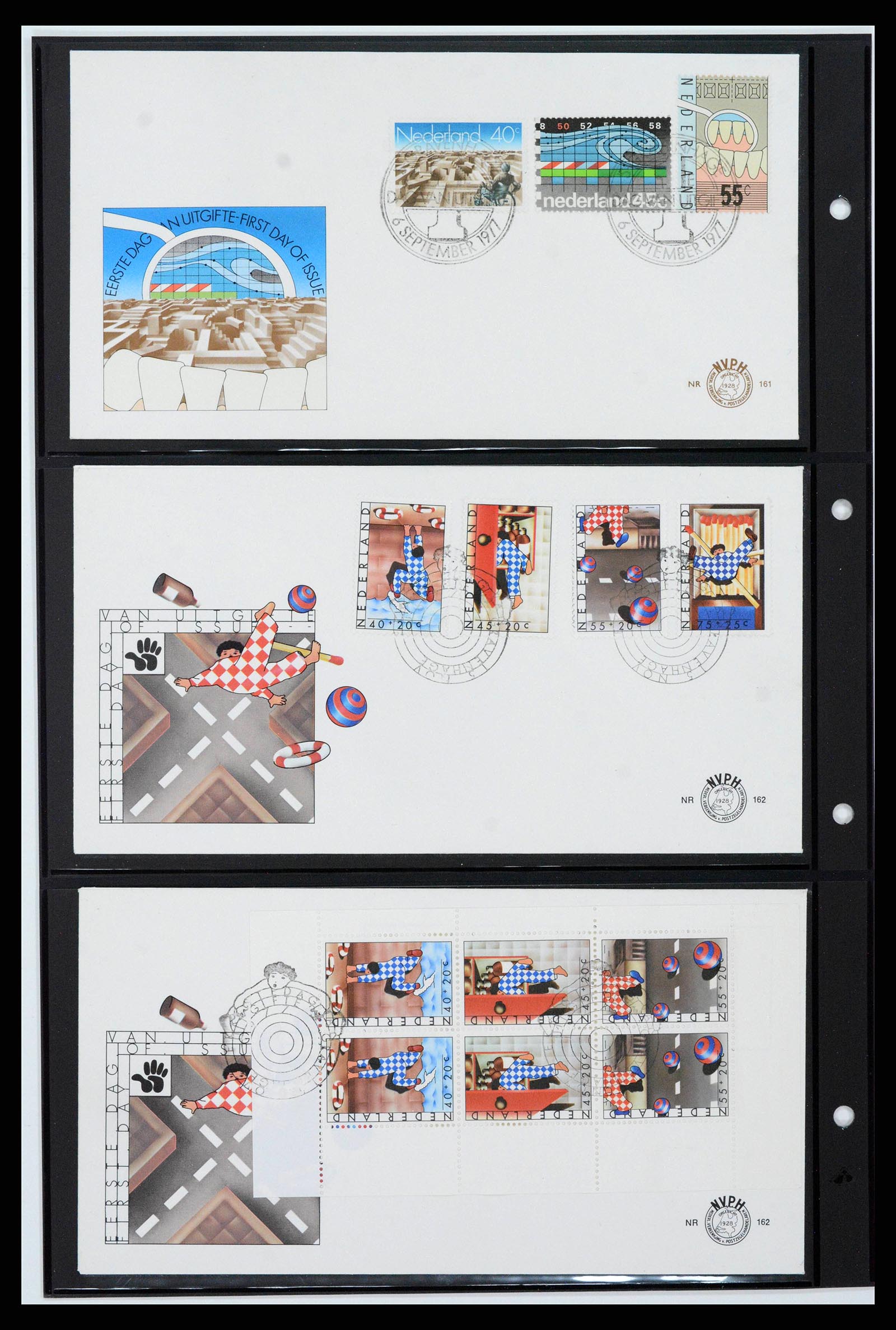 38584 0044 - Postzegelverzameling 38584 Nederland FDC's 1961-1979.