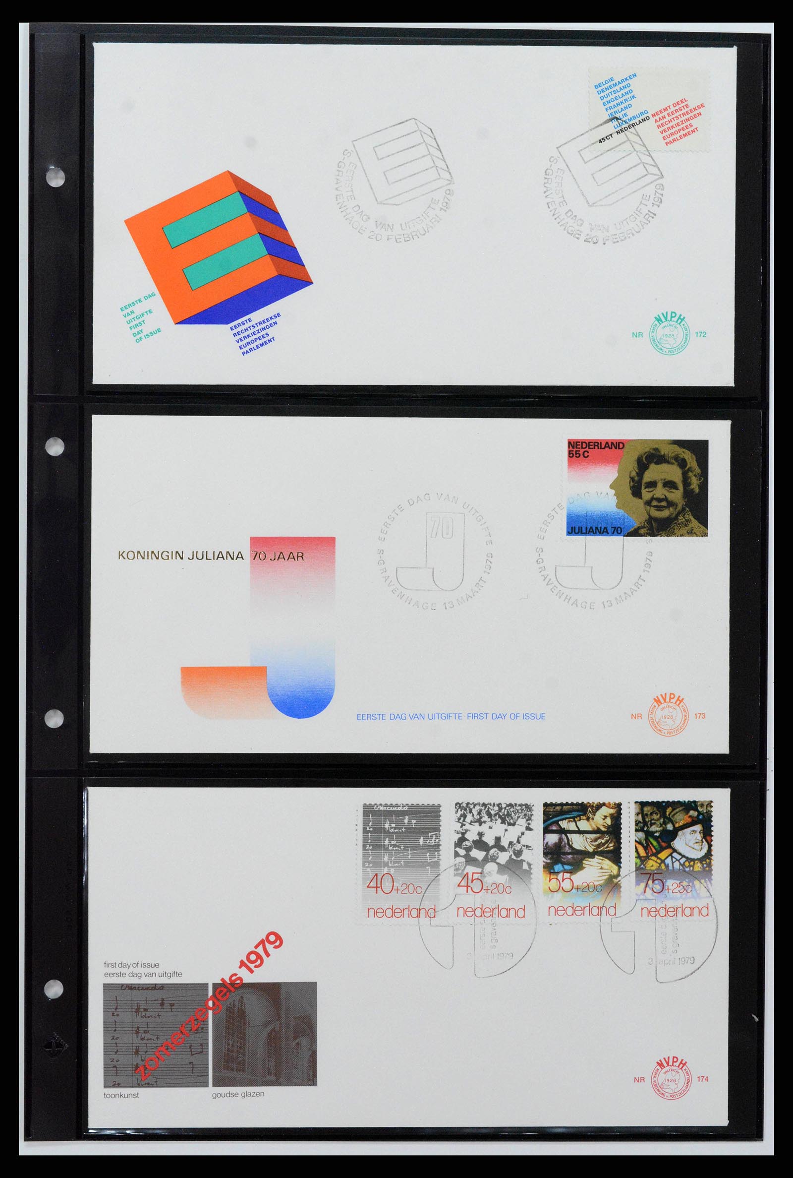 38584 0049 - Postzegelverzameling 38584 Nederland FDC's 1961-1979.