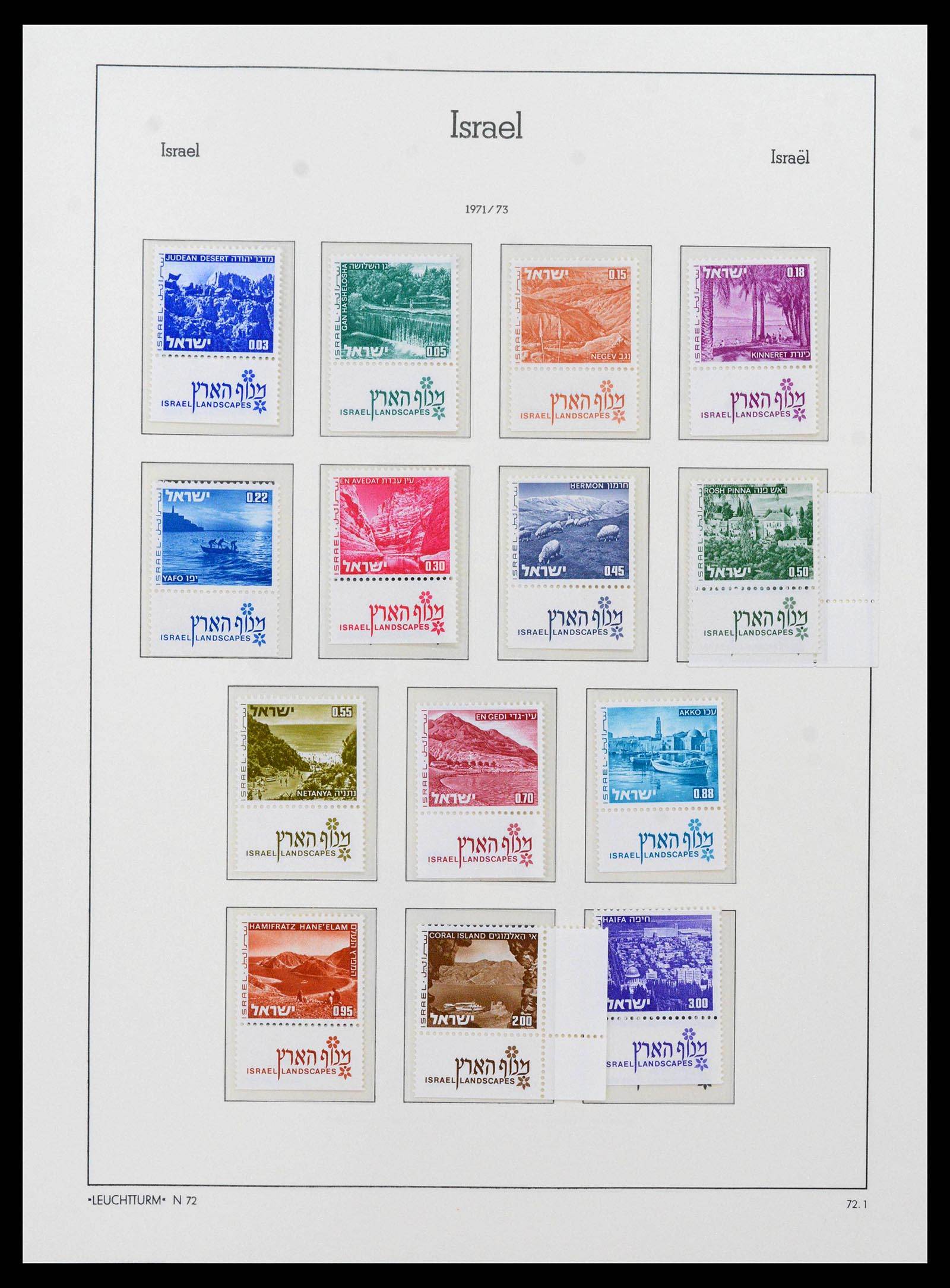 38585 0082 - Postzegelverzameling 38585 Israël compleet 1948-1972.