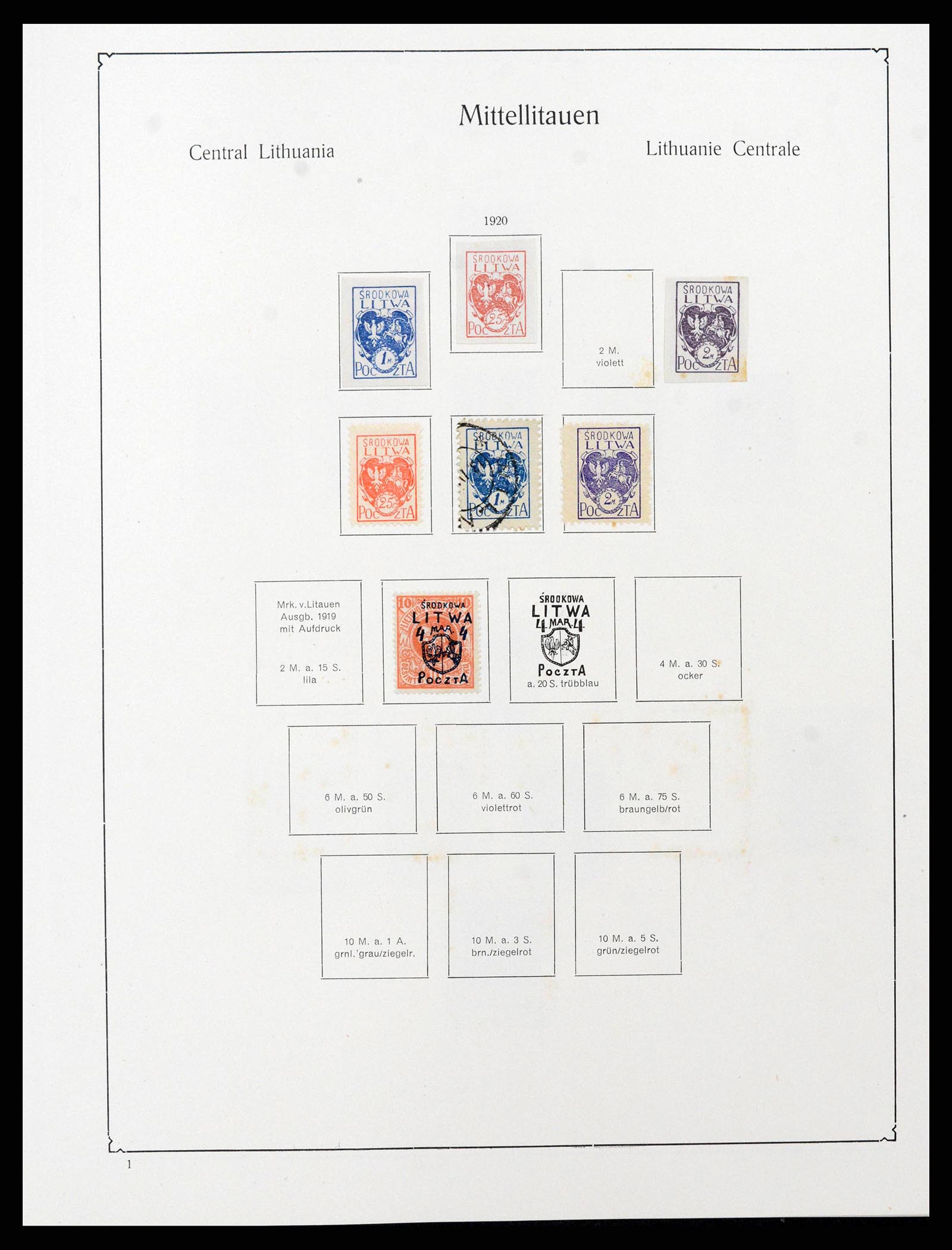 38586 0008 - Postzegelverzameling 38586 Baltische Staten 1918-1931.
