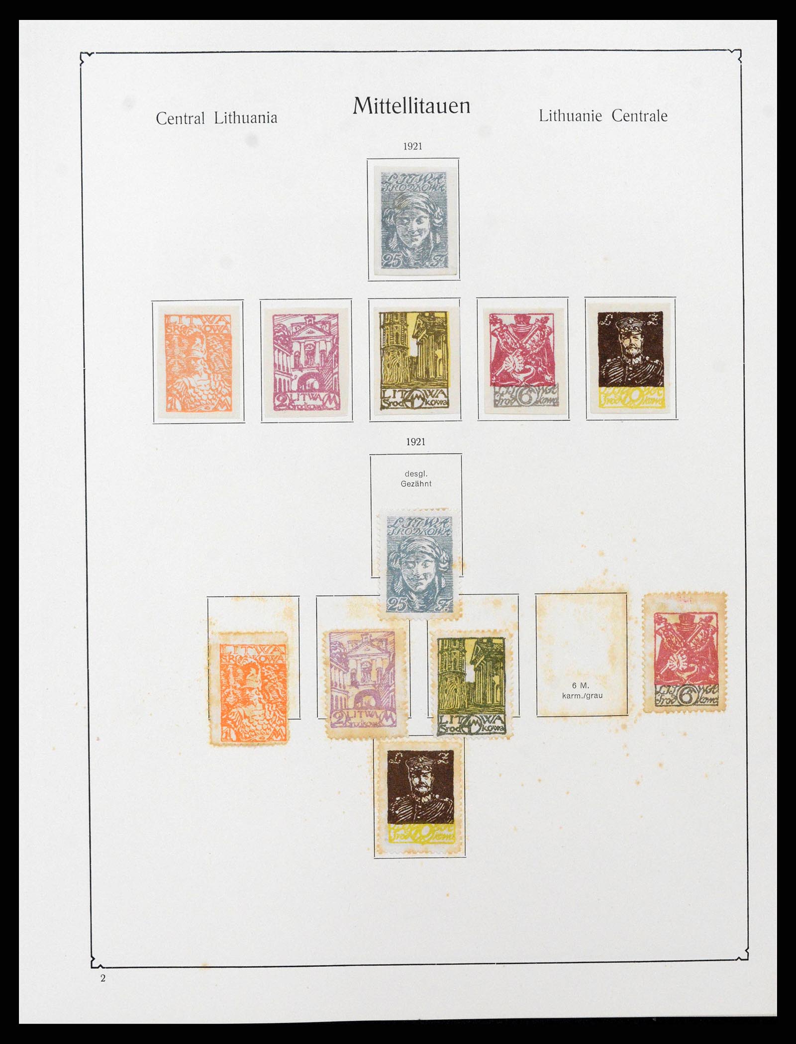 38586 0009 - Postzegelverzameling 38586 Baltische Staten 1918-1931.