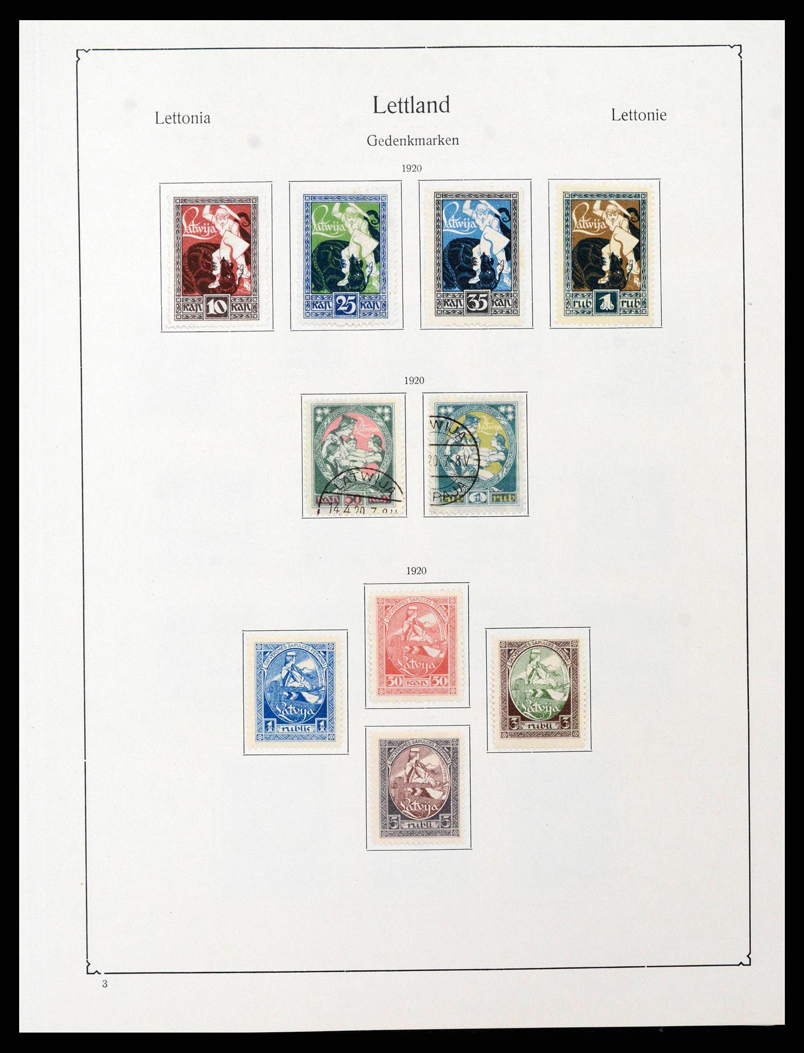 38586 0016 - Postzegelverzameling 38586 Baltische Staten 1918-1931.