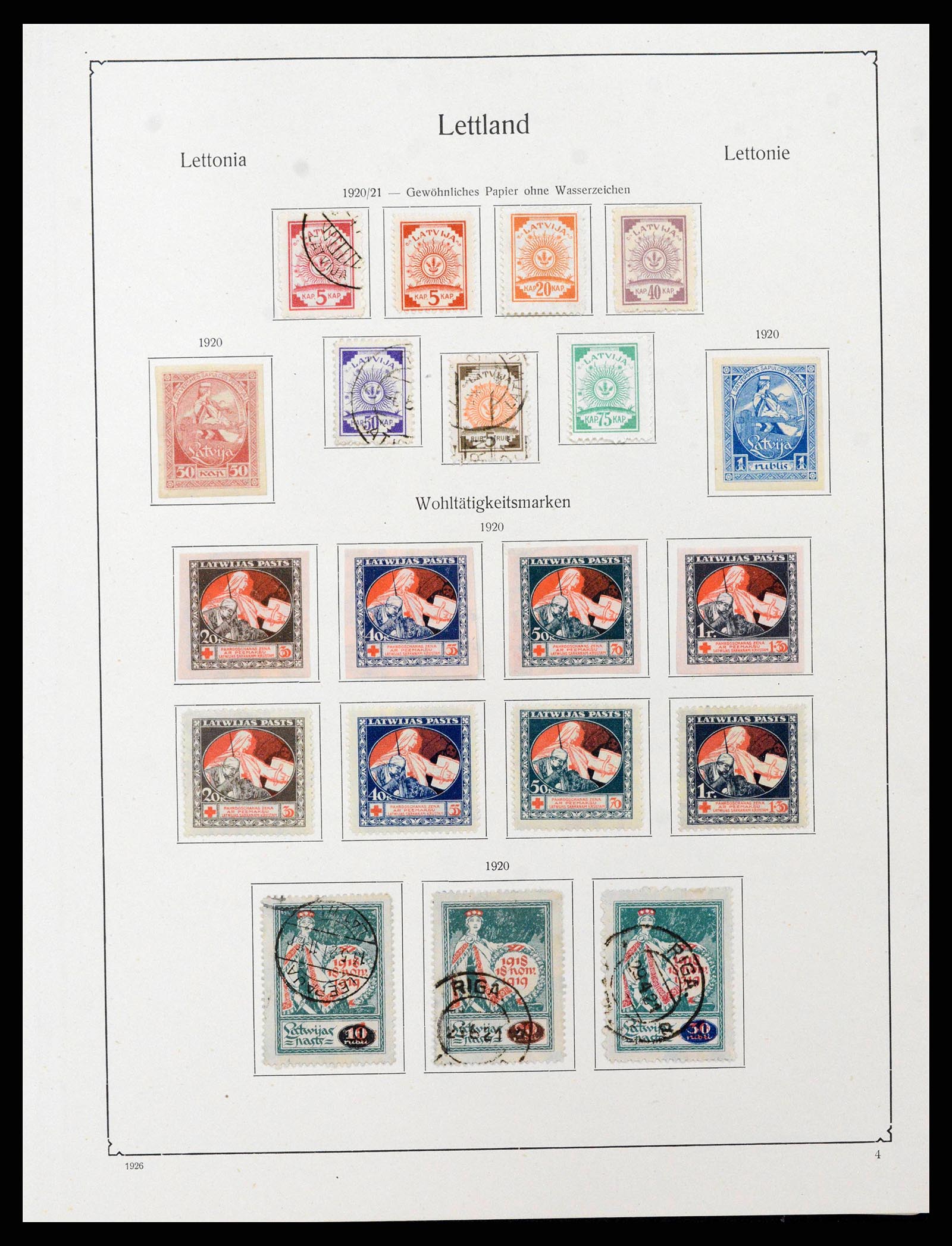 38586 0017 - Postzegelverzameling 38586 Baltische Staten 1918-1931.