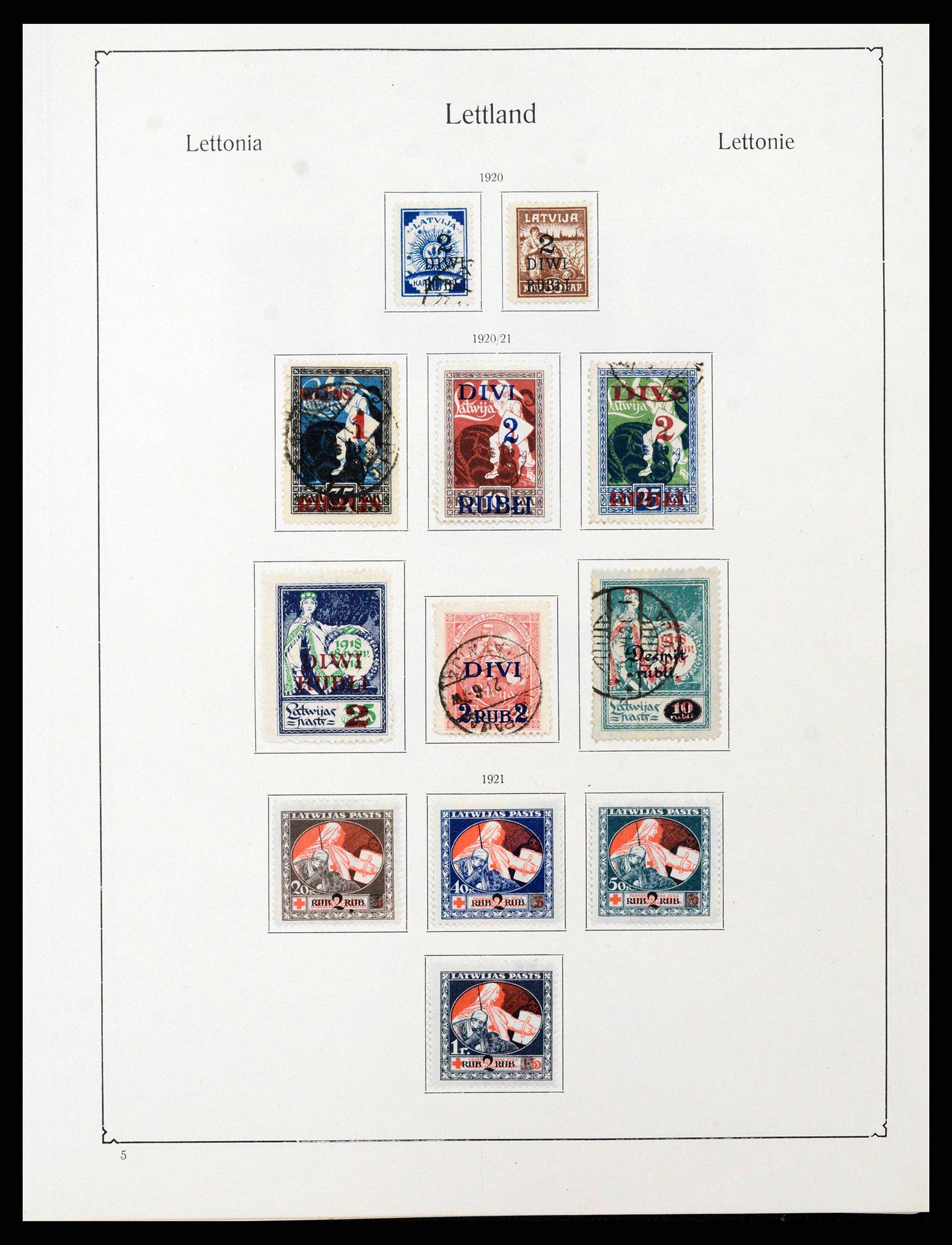 38586 0018 - Postzegelverzameling 38586 Baltische Staten 1918-1931.