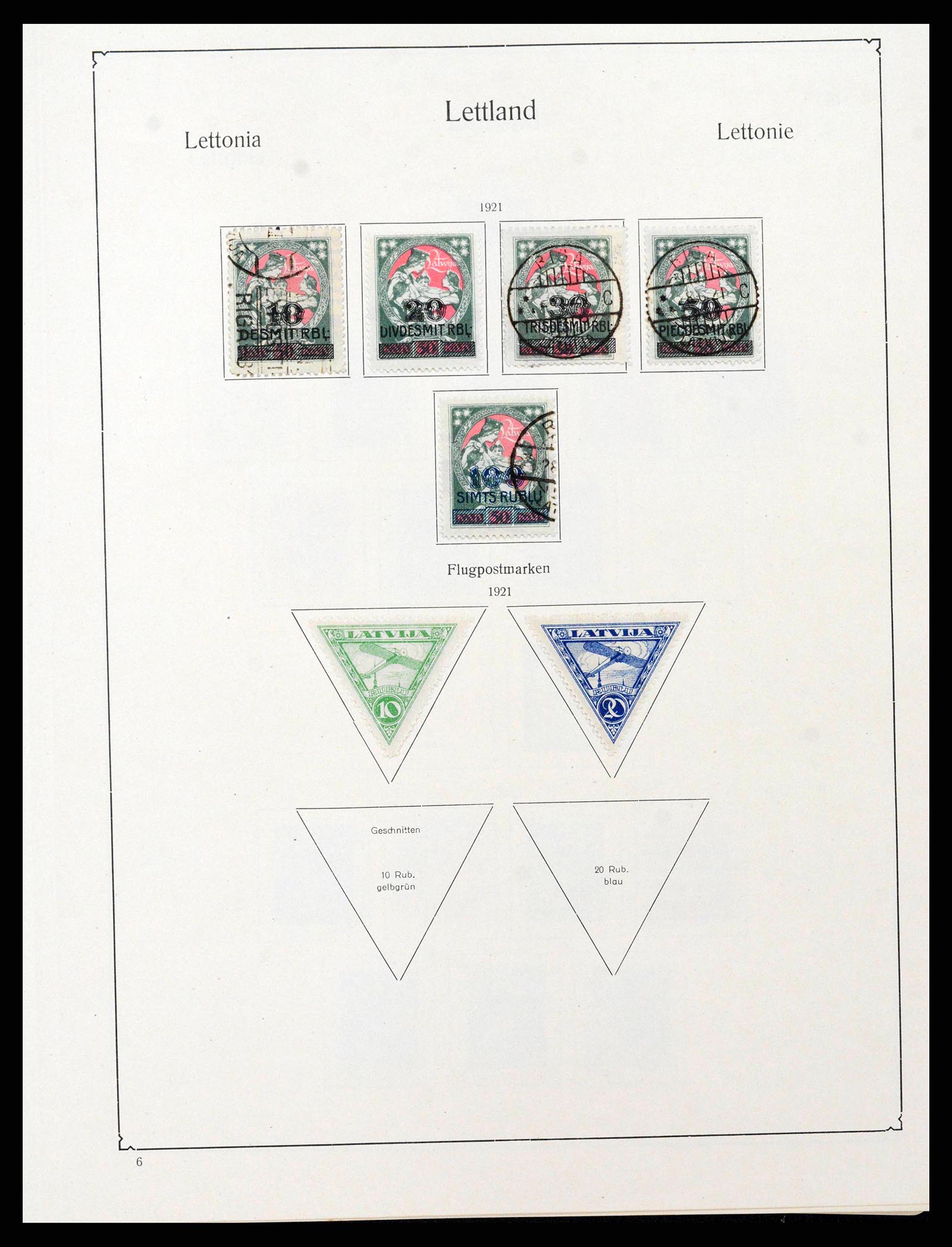 38586 0019 - Postzegelverzameling 38586 Baltische Staten 1918-1931.