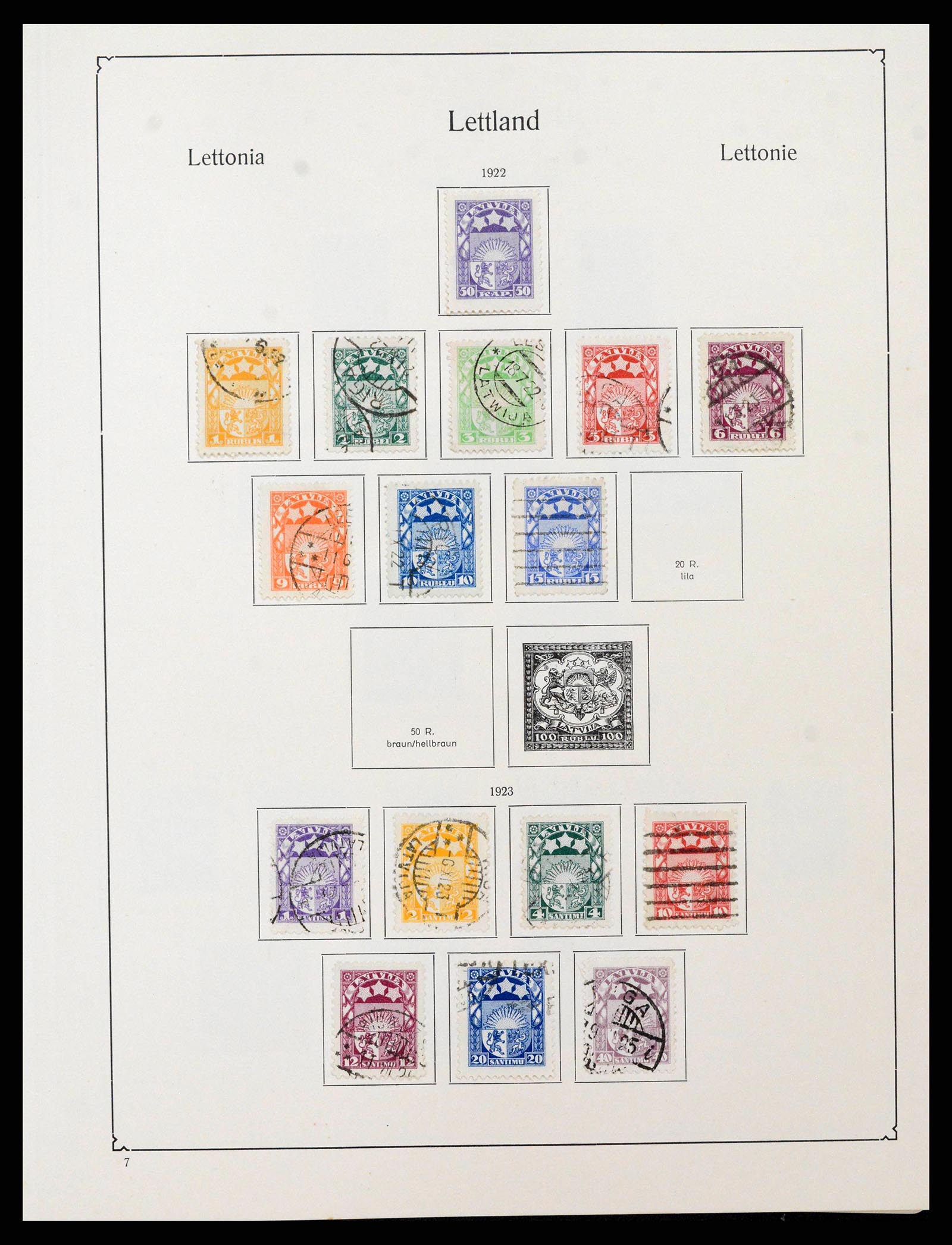 38586 0020 - Stamp collection 38586 Baltic States 1918-1931.