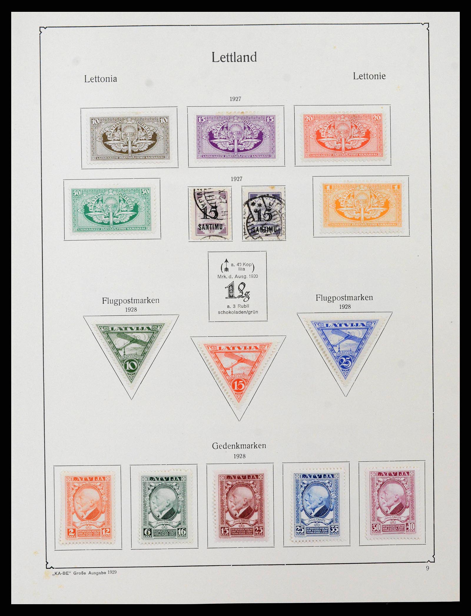 38586 0022 - Stamp collection 38586 Baltic States 1918-1931.