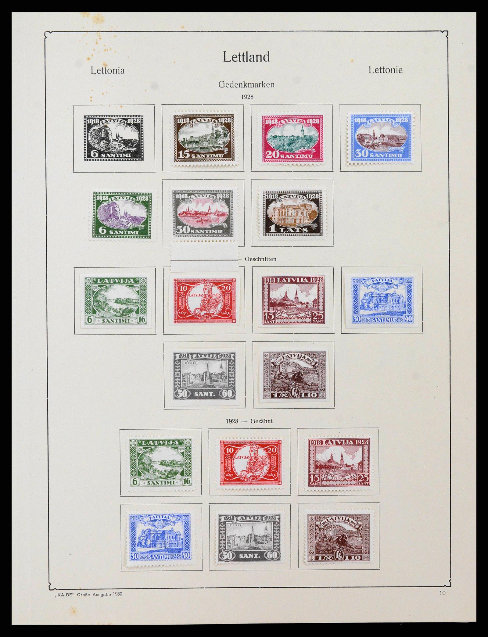 38586 0023 - Stamp collection 38586 Baltic States 1918-1931.