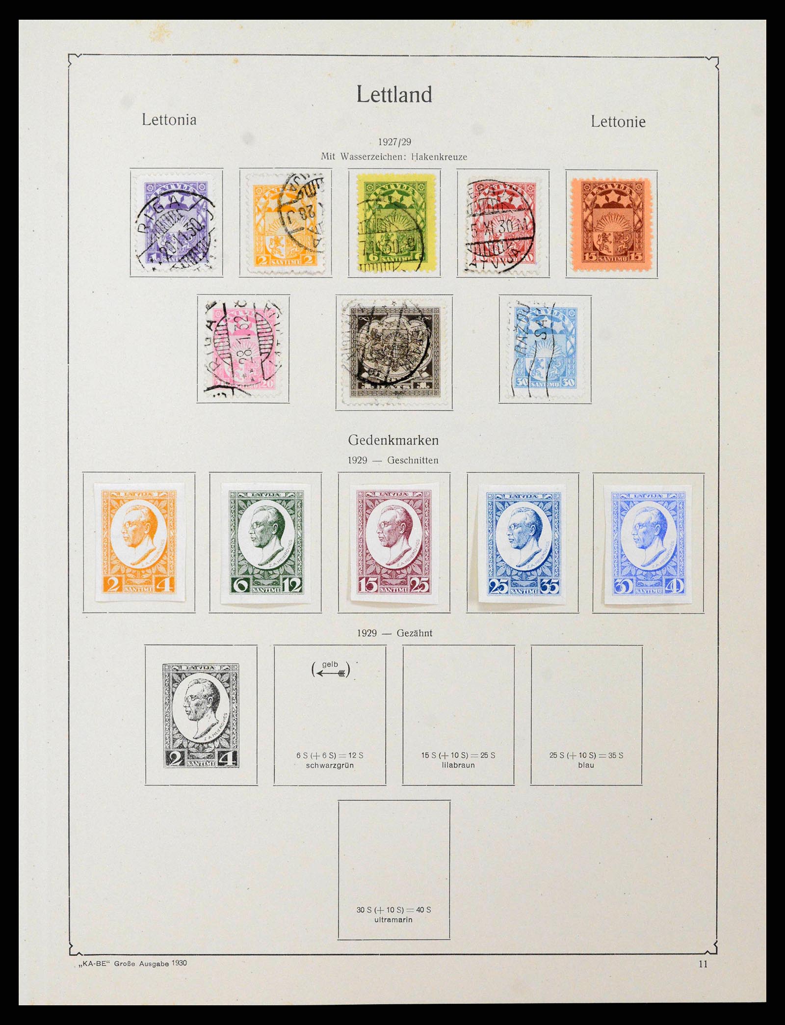 38586 0024 - Postzegelverzameling 38586 Baltische Staten 1918-1931.