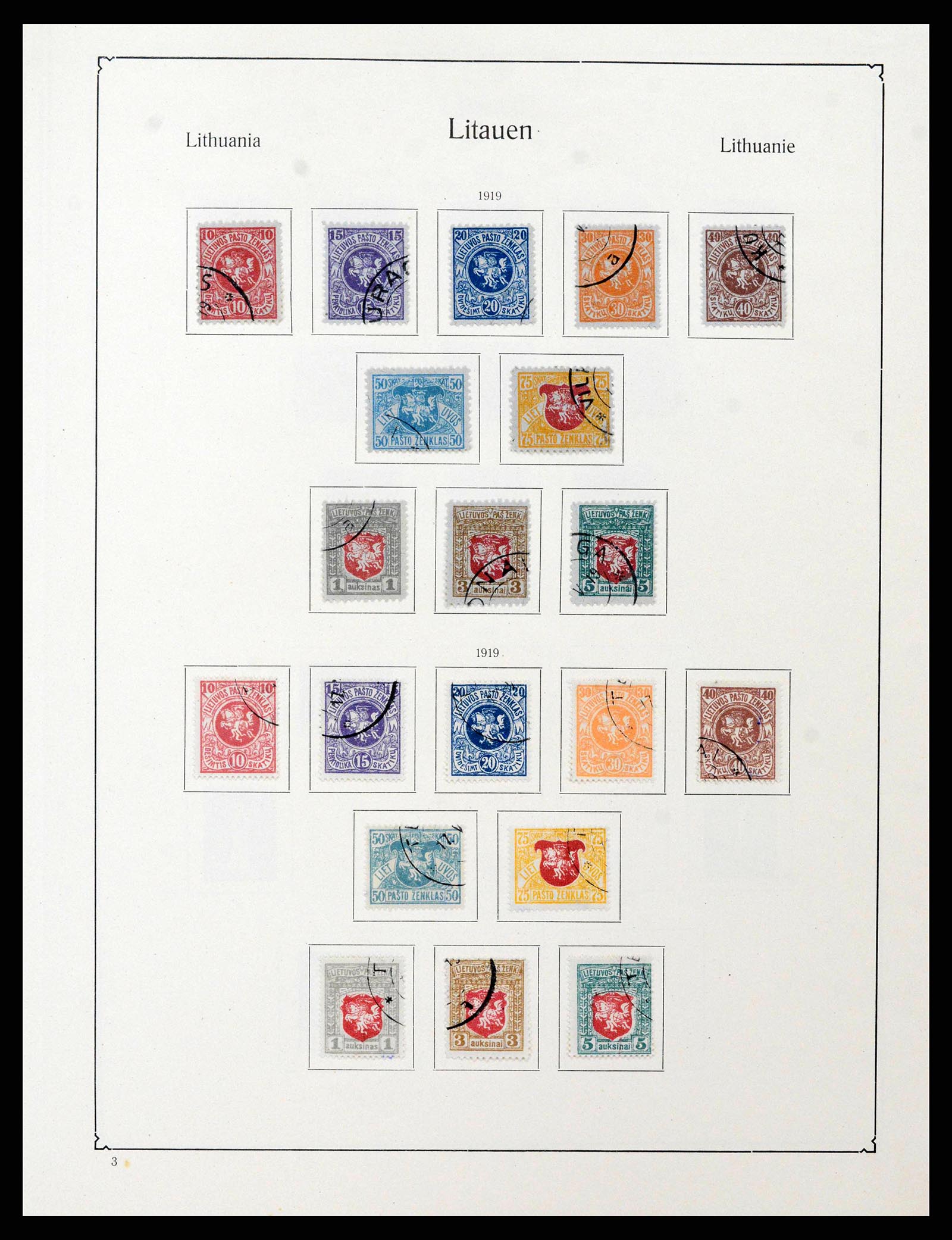 38586 0029 - Postzegelverzameling 38586 Baltische Staten 1918-1931.
