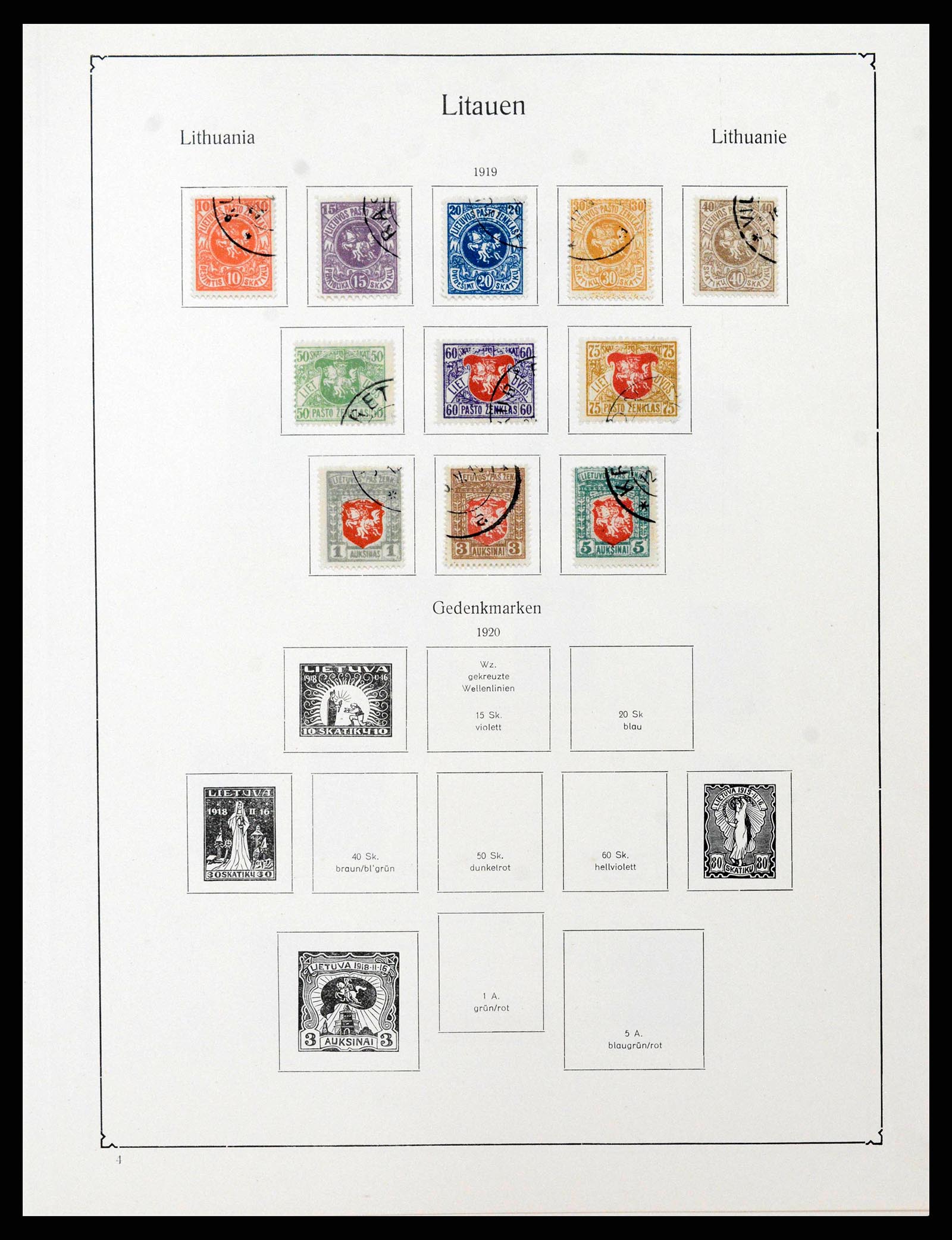 38586 0030 - Postzegelverzameling 38586 Baltische Staten 1918-1931.