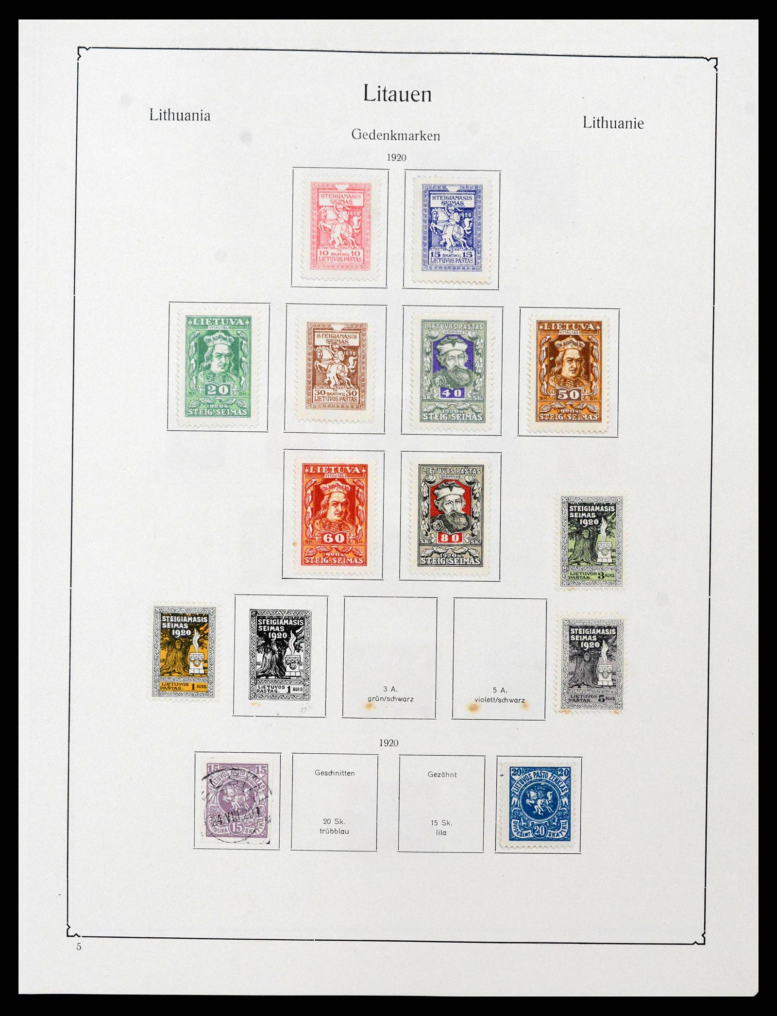 38586 0031 - Postzegelverzameling 38586 Baltische Staten 1918-1931.