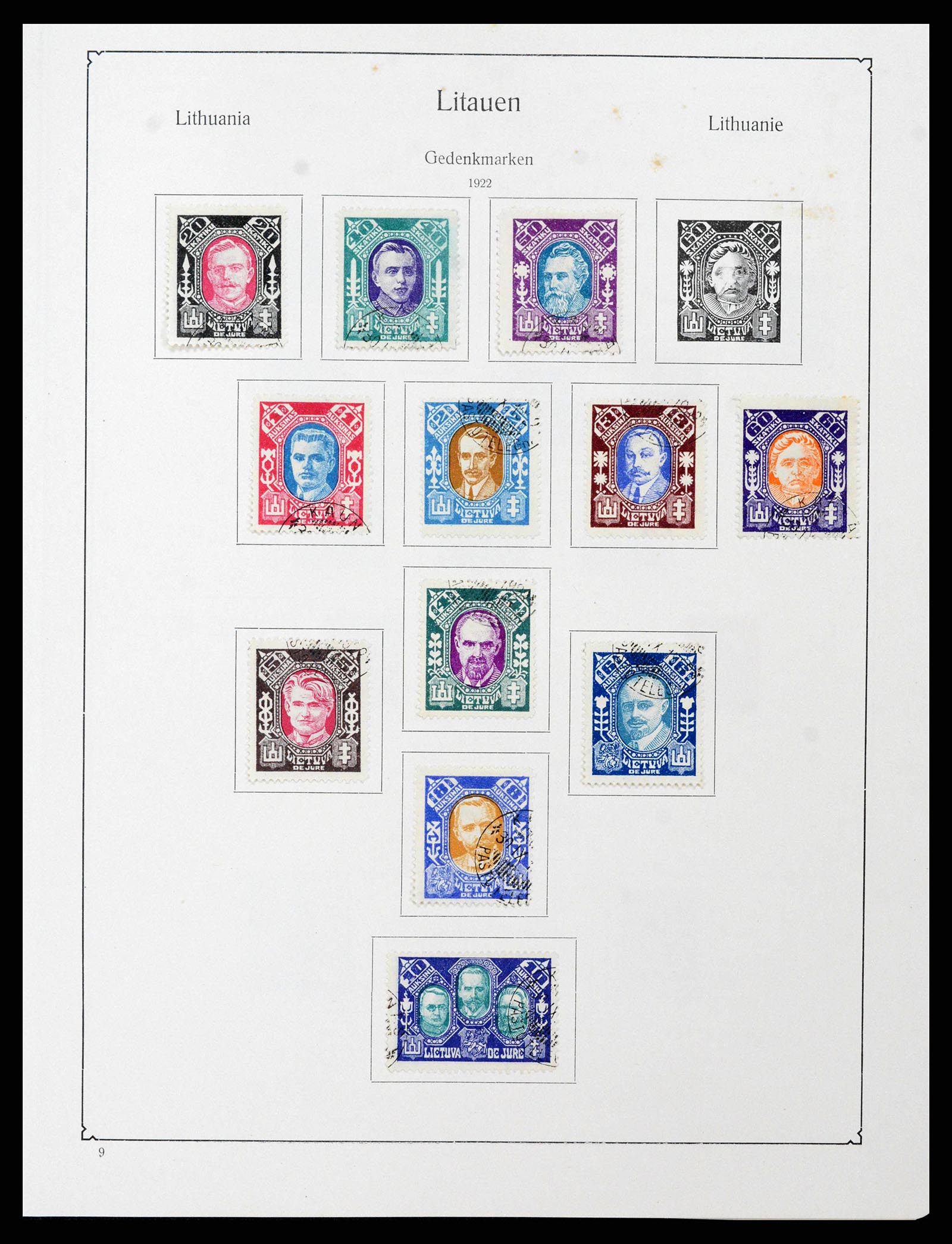 38586 0035 - Postzegelverzameling 38586 Baltische Staten 1918-1931.