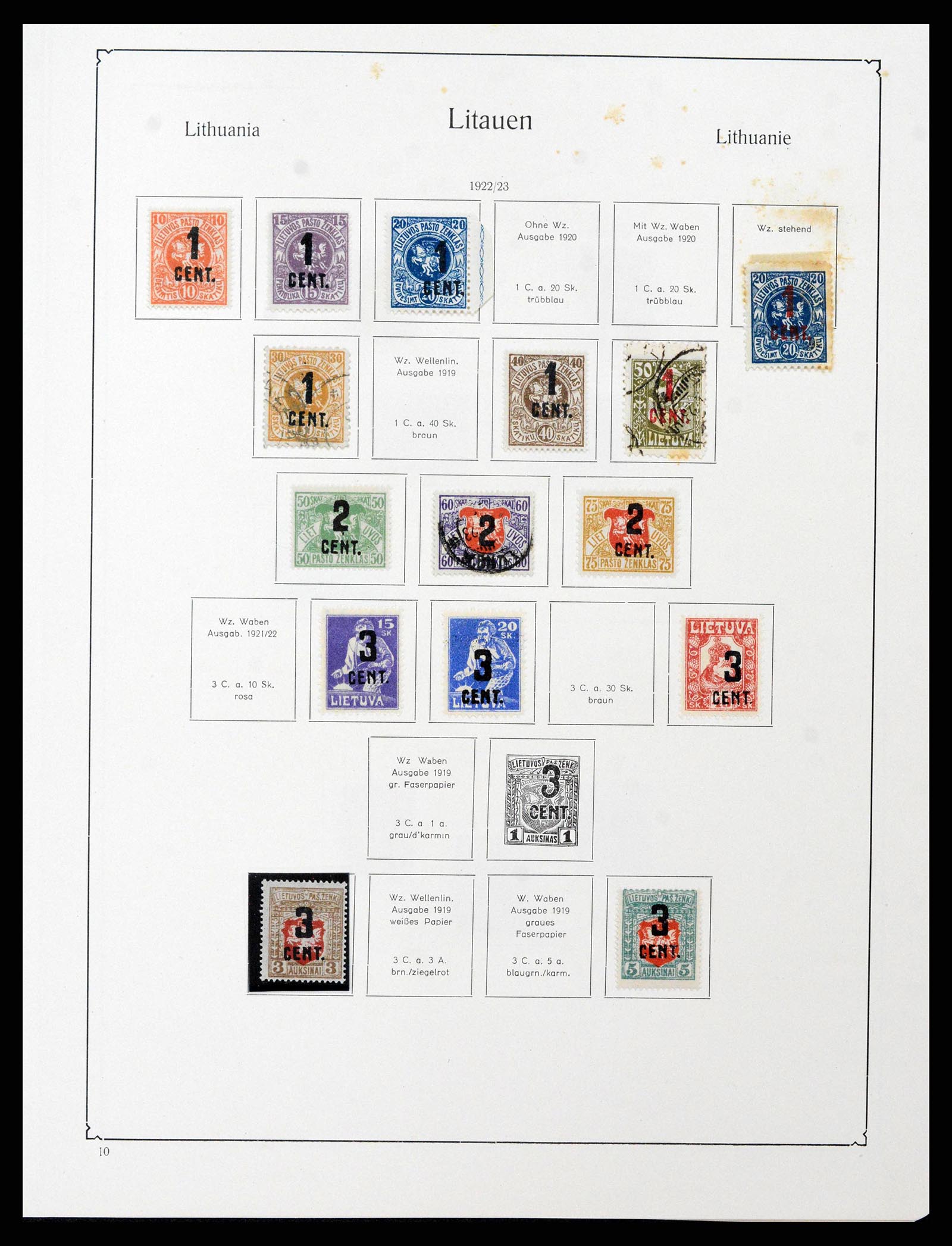 38586 0036 - Postzegelverzameling 38586 Baltische Staten 1918-1931.