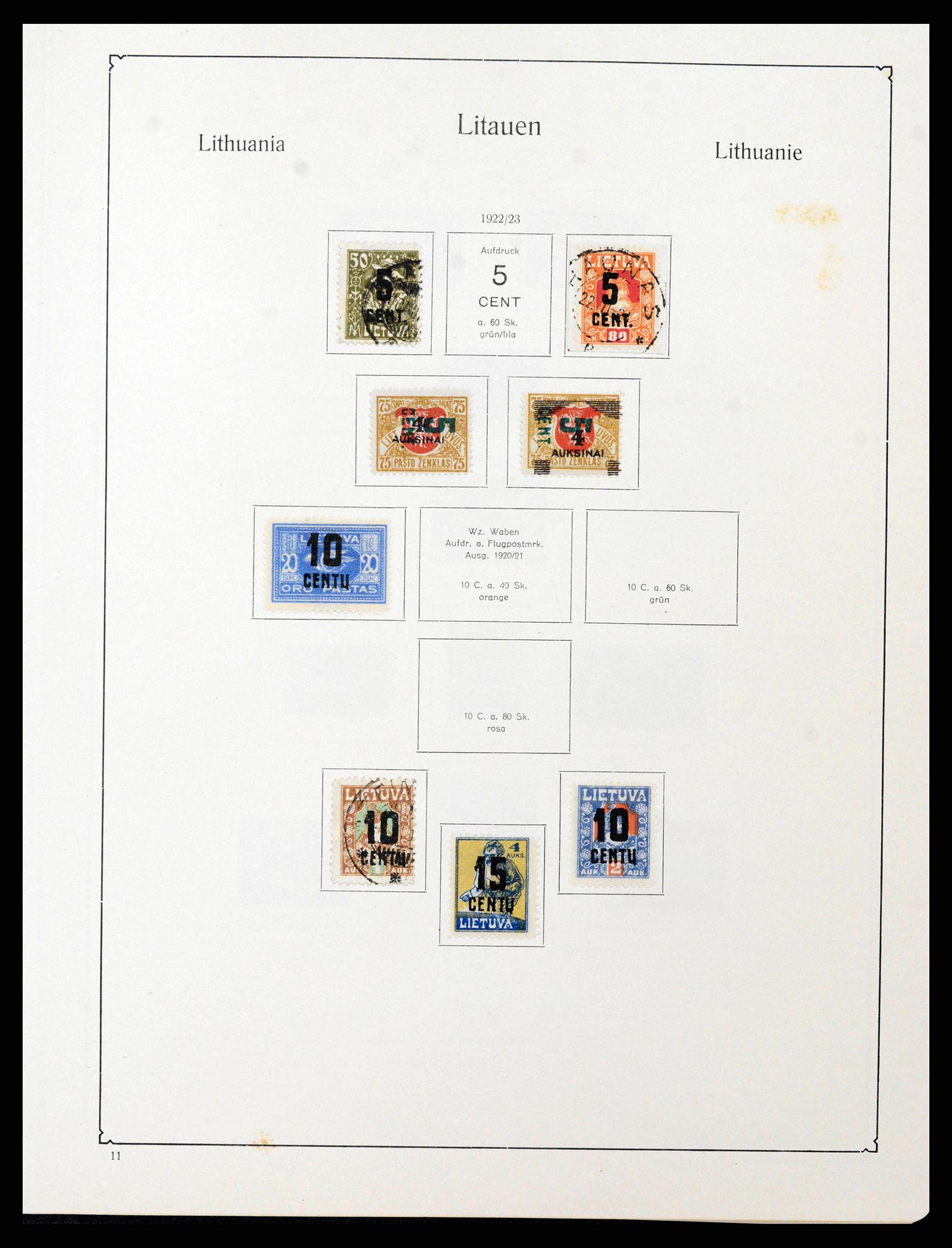 38586 0037 - Postzegelverzameling 38586 Baltische Staten 1918-1931.