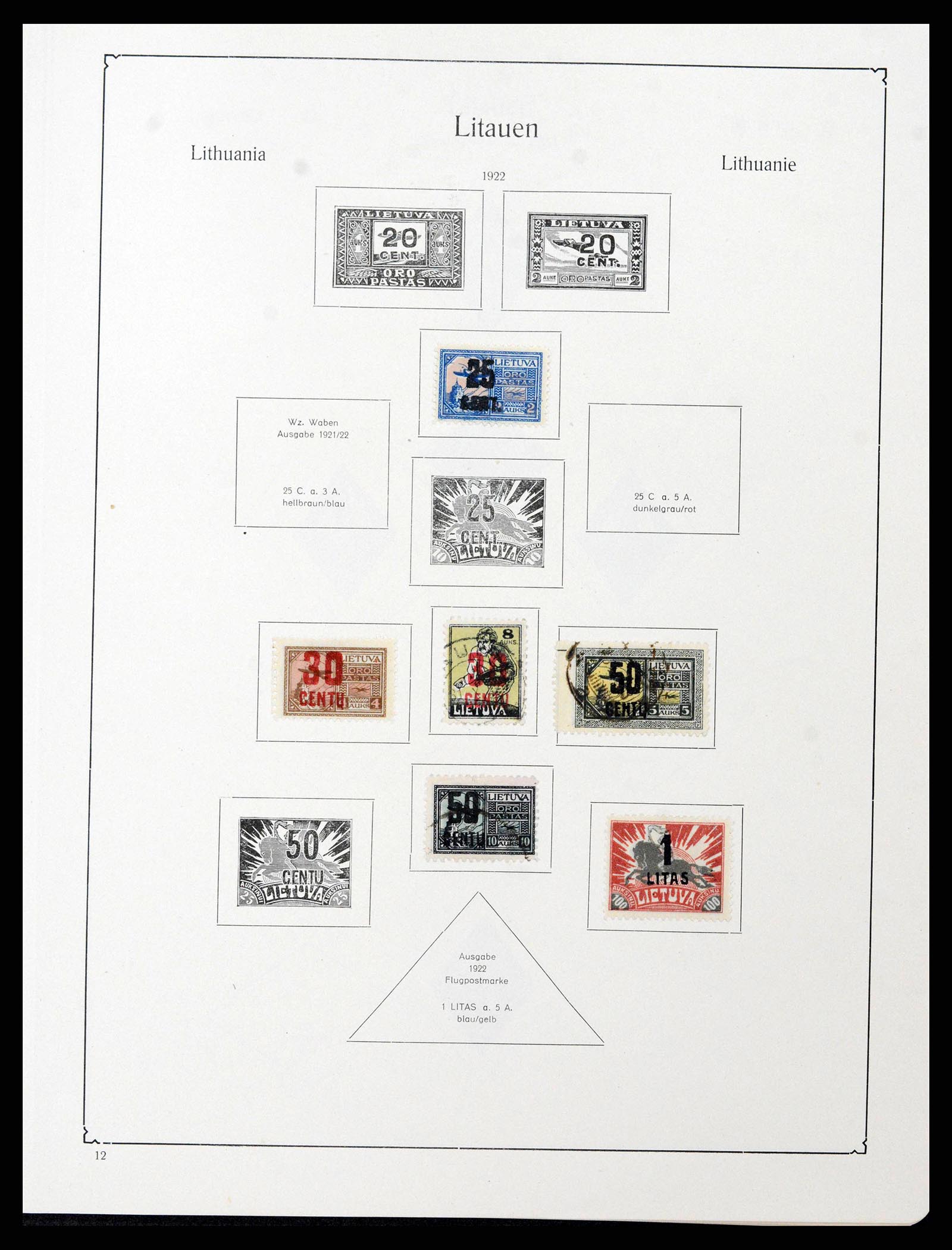 38586 0038 - Postzegelverzameling 38586 Baltische Staten 1918-1931.