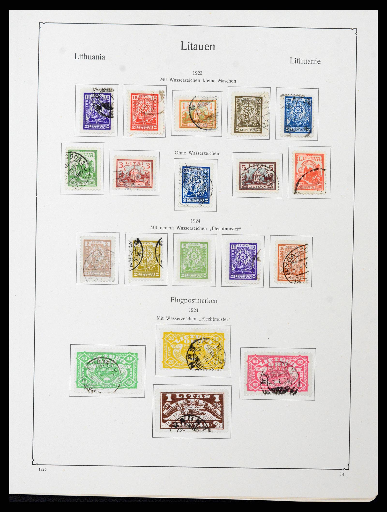 38586 0039 - Stamp collection 38586 Baltic States 1918-1931.