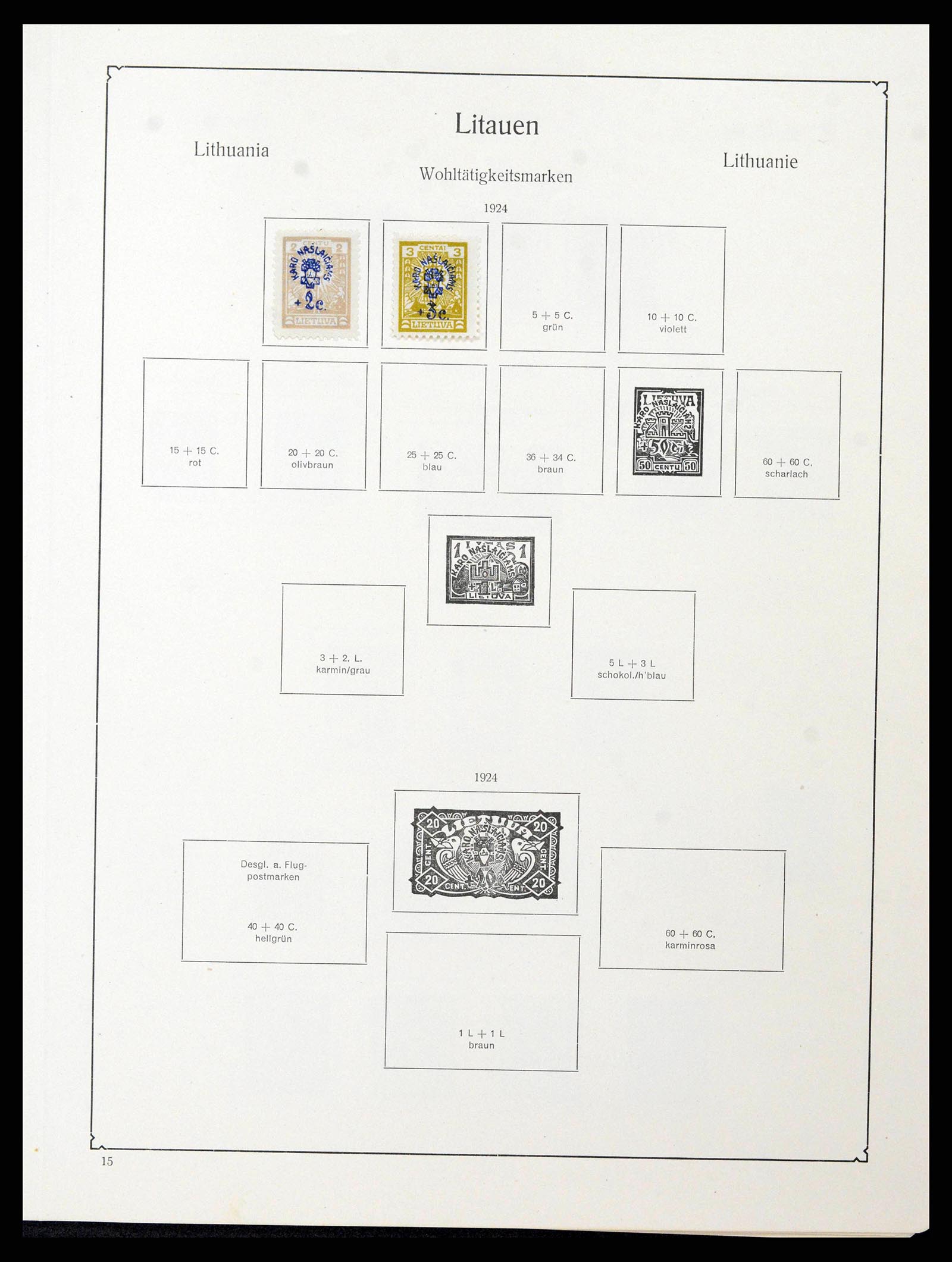 38586 0040 - Stamp collection 38586 Baltic States 1918-1931.