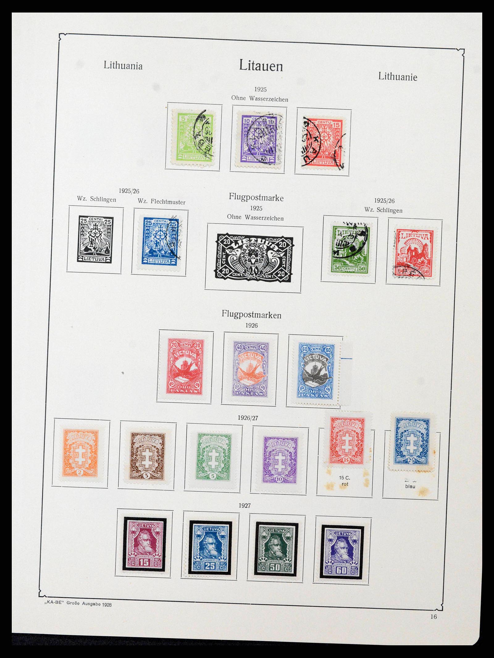 38586 0041 - Postzegelverzameling 38586 Baltische Staten 1918-1931.