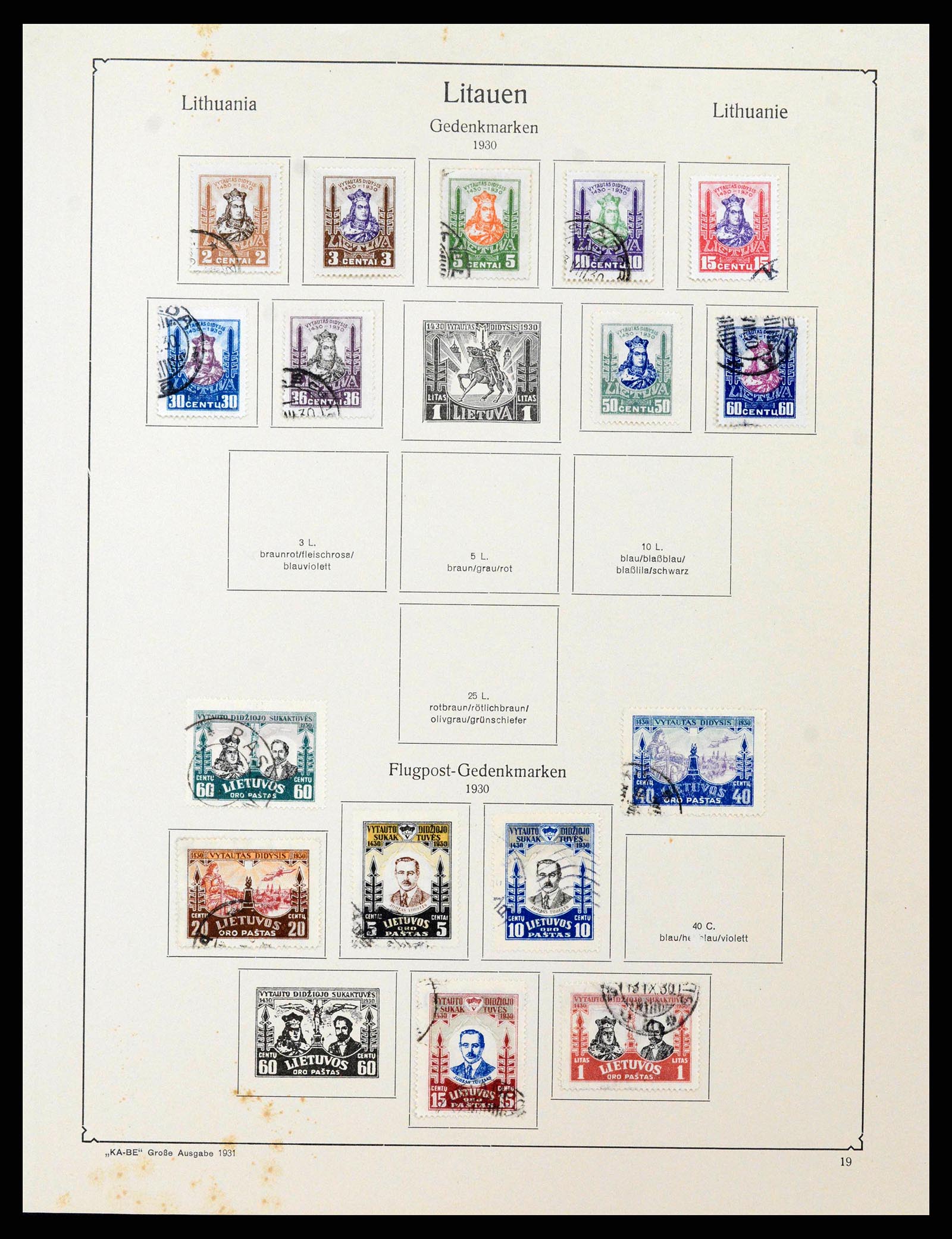 38586 0044 - Postzegelverzameling 38586 Baltische Staten 1918-1931.