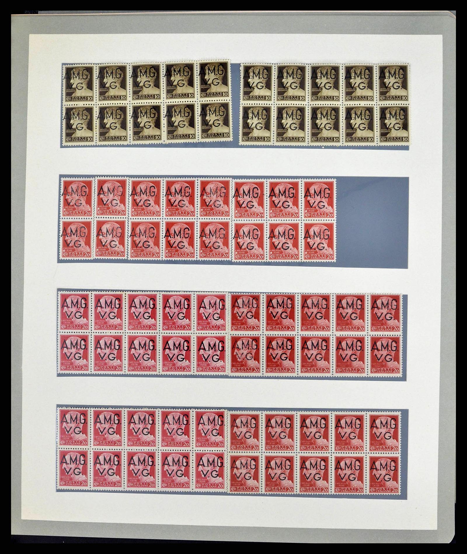 38590 0035 - Stamp collection 38590 Triest-A over-complete collection 1947-1954.