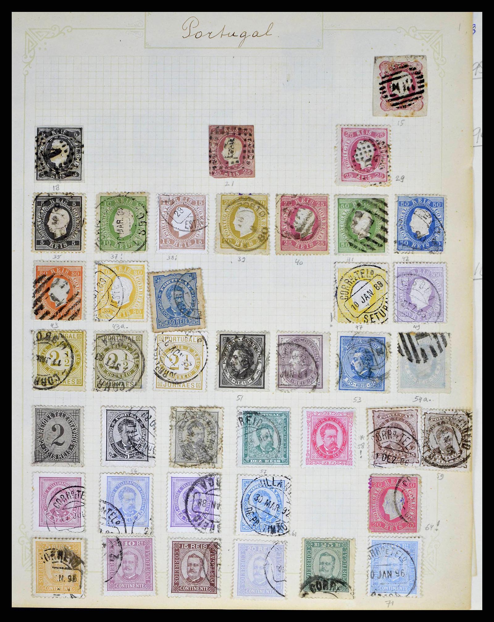 38591 0003 - Postzegelverzameling 38591 Portugal en koloniën 1862-1940.
