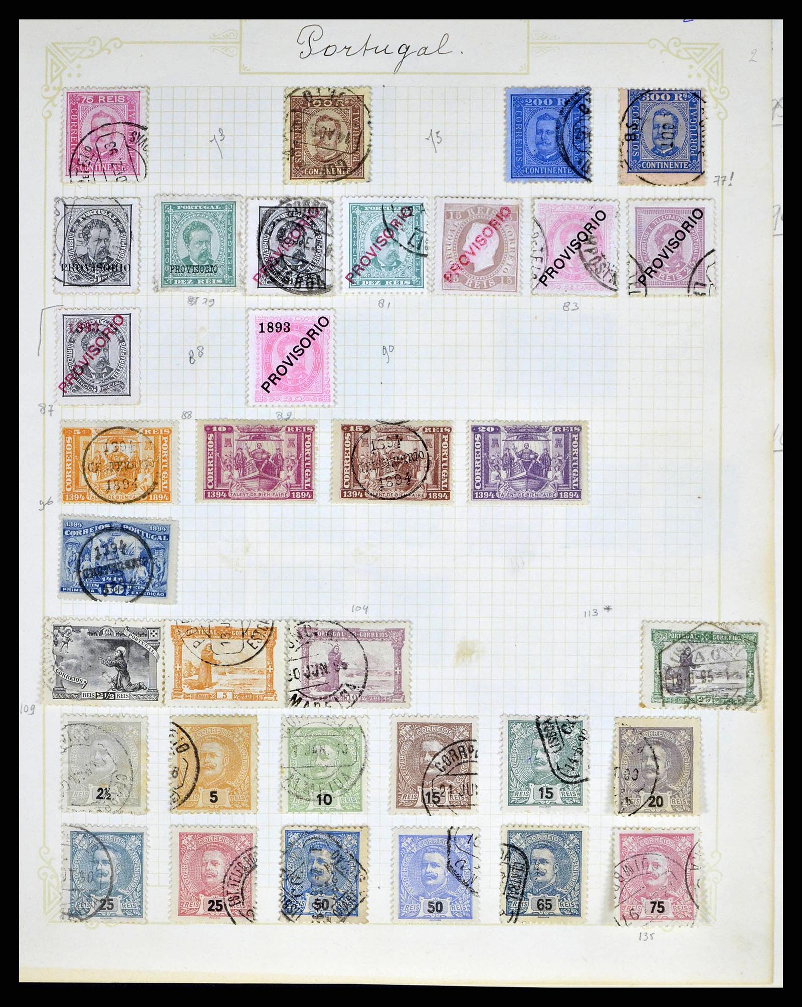 38591 0004 - Postzegelverzameling 38591 Portugal en koloniën 1862-1940.