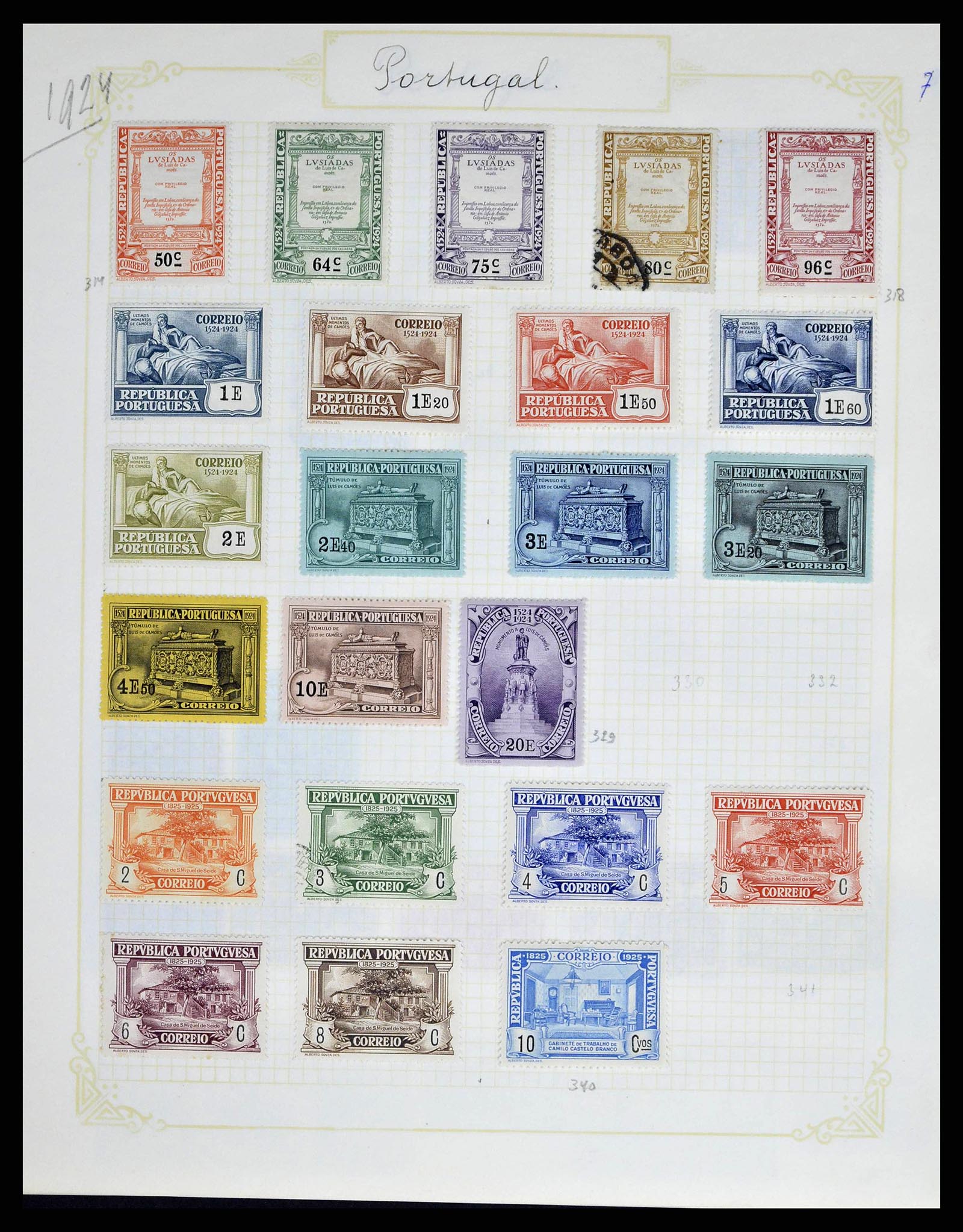 38591 0009 - Postzegelverzameling 38591 Portugal en koloniën 1862-1940.