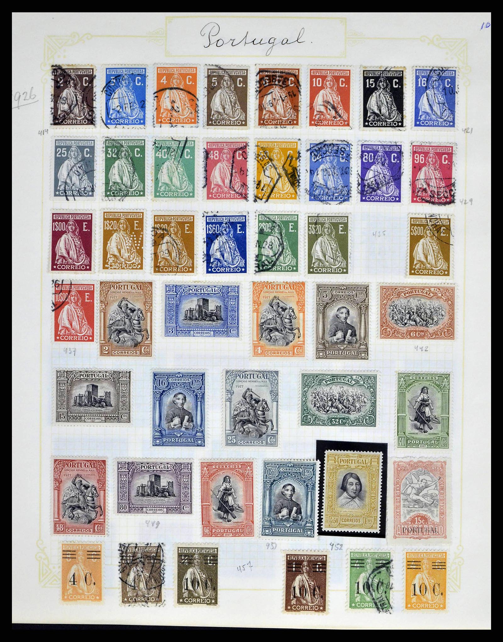 38591 0012 - Postzegelverzameling 38591 Portugal en koloniën 1862-1940.