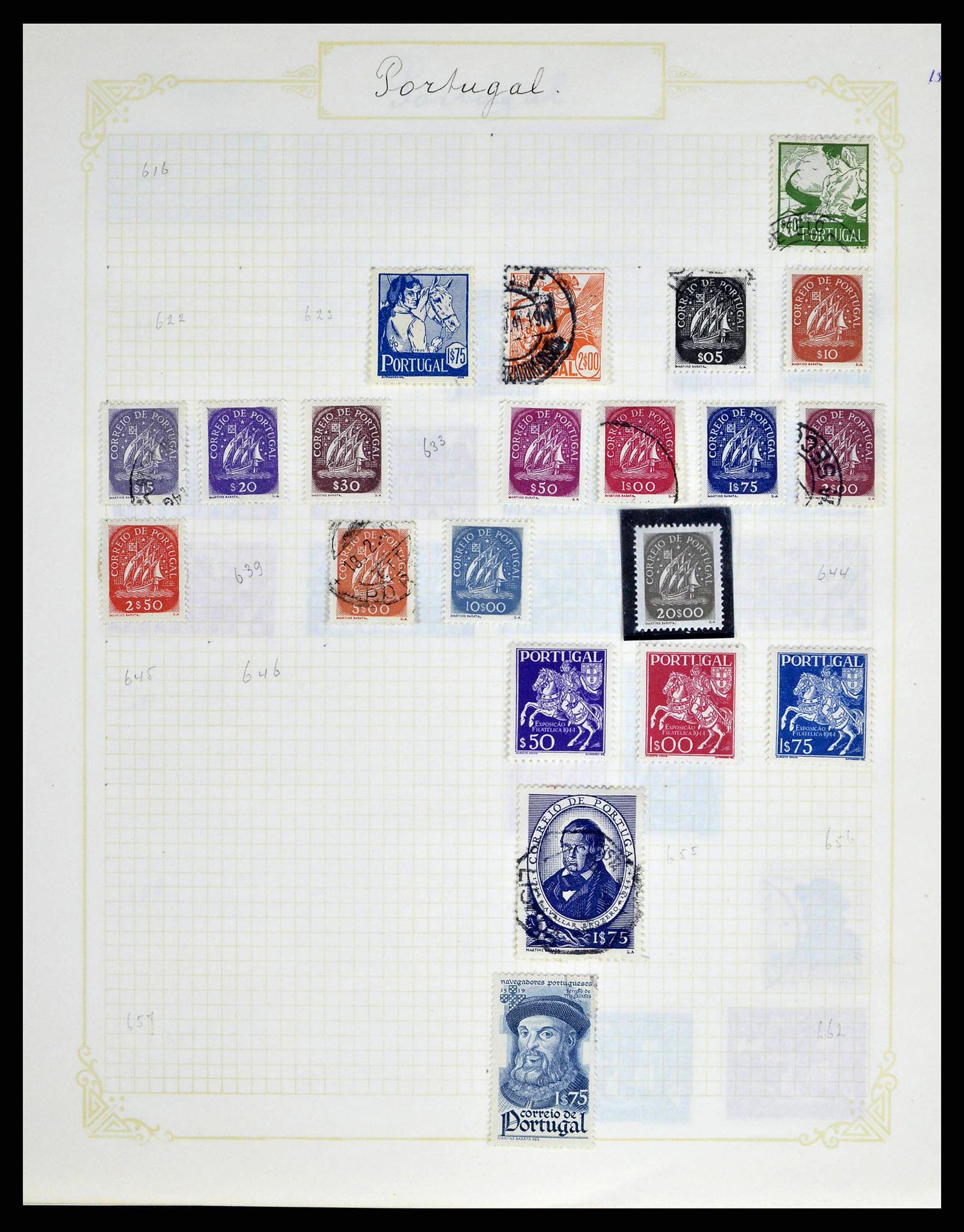 38591 0017 - Postzegelverzameling 38591 Portugal en koloniën 1862-1940.
