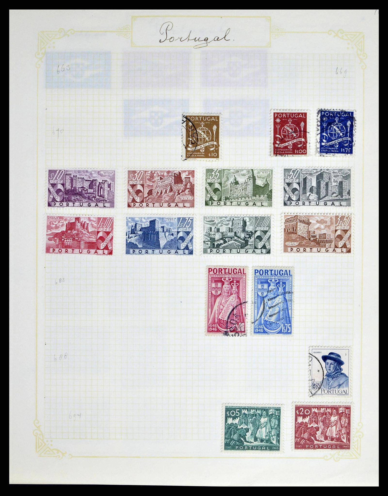 38591 0018 - Postzegelverzameling 38591 Portugal en koloniën 1862-1940.