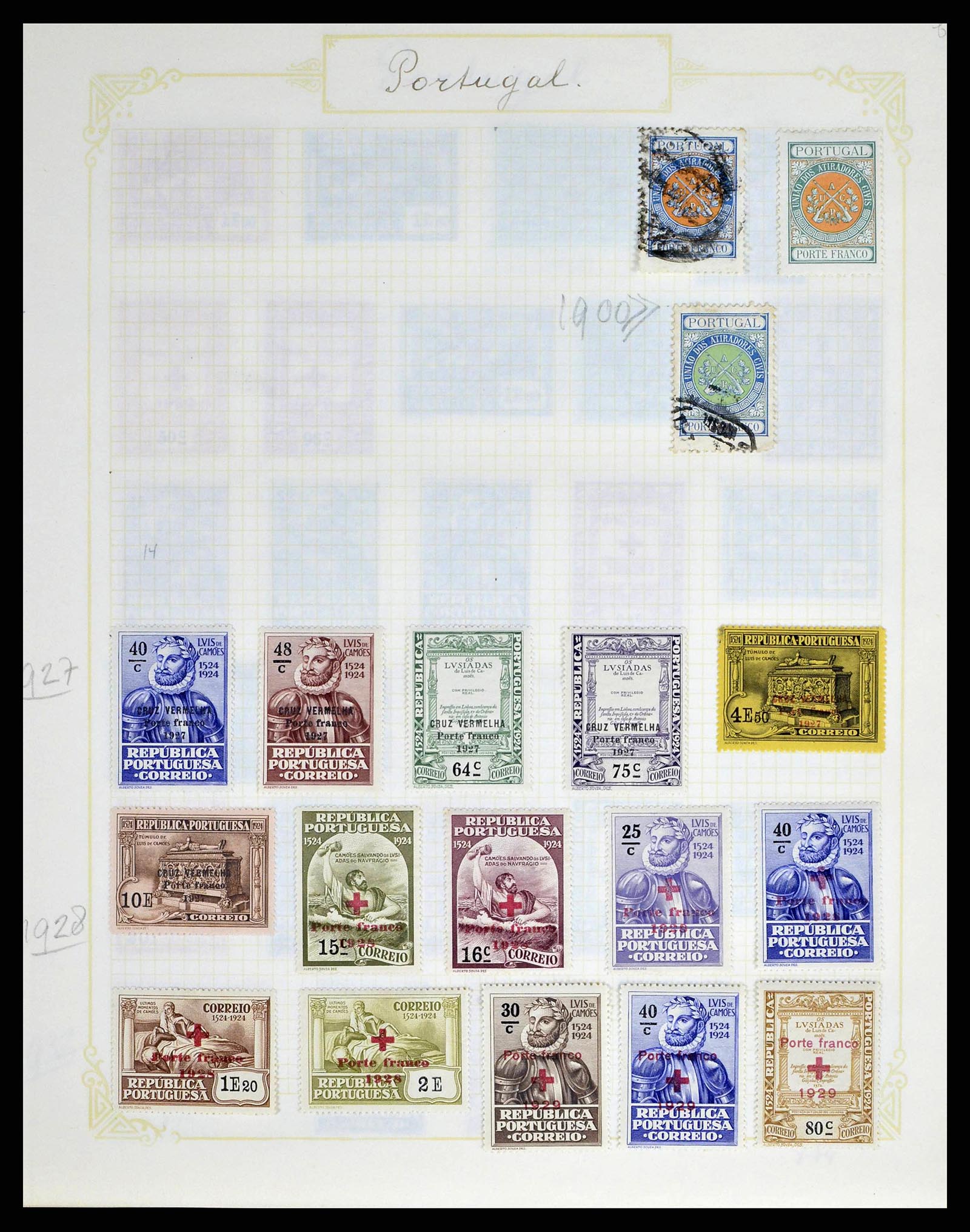 38591 0020 - Postzegelverzameling 38591 Portugal en koloniën 1862-1940.