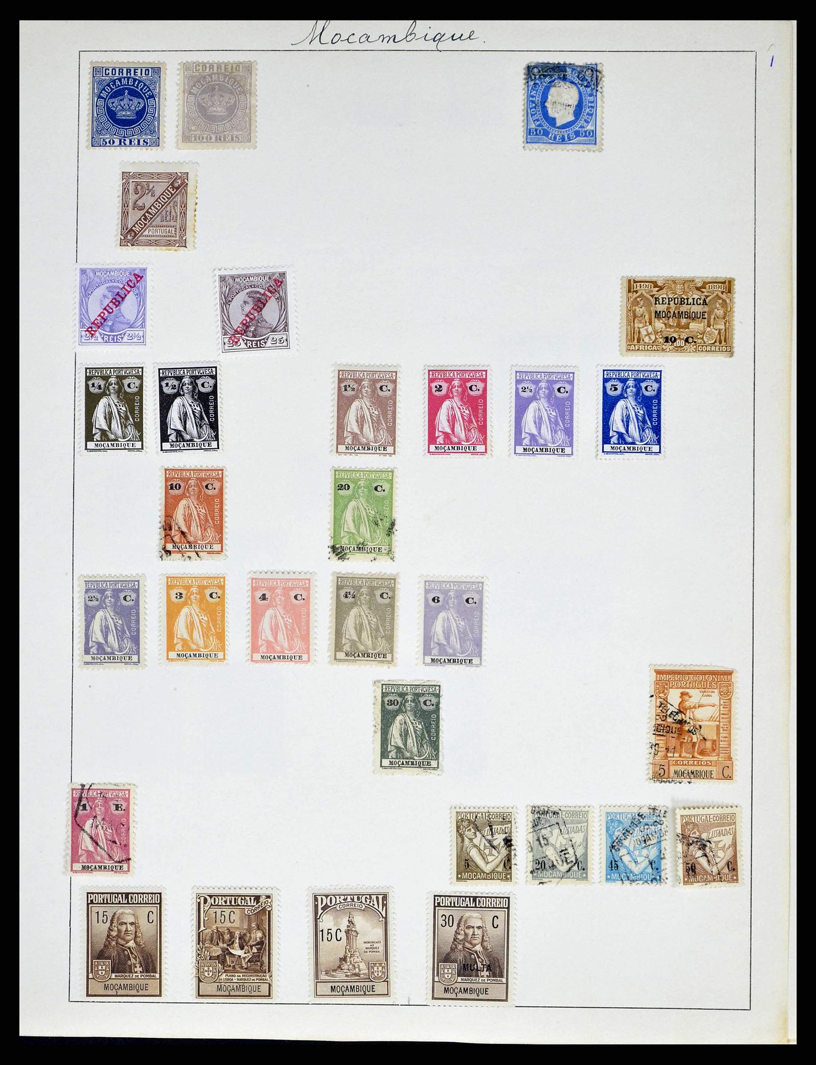 38591 0061 - Stamp collection 38591 Portugal and colonies 1862-1940.
