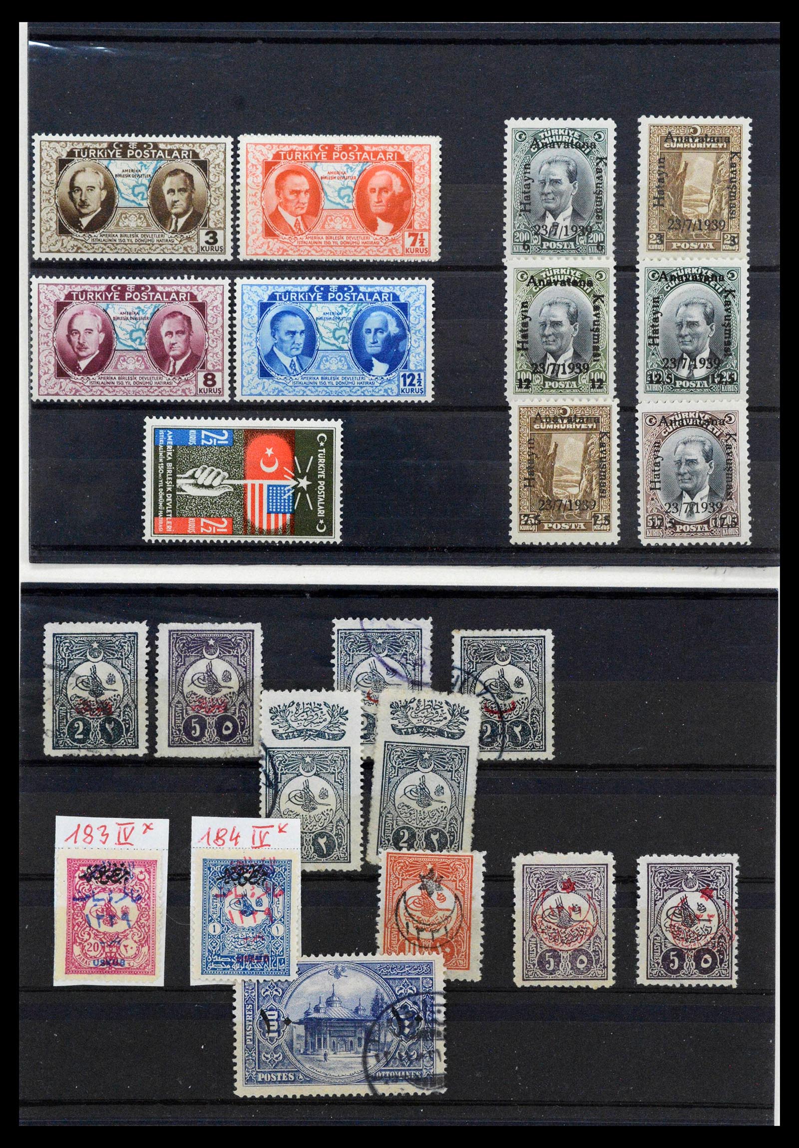 38592 0001 - Postzegelverzameling 38592 Turkije 1863-1940.