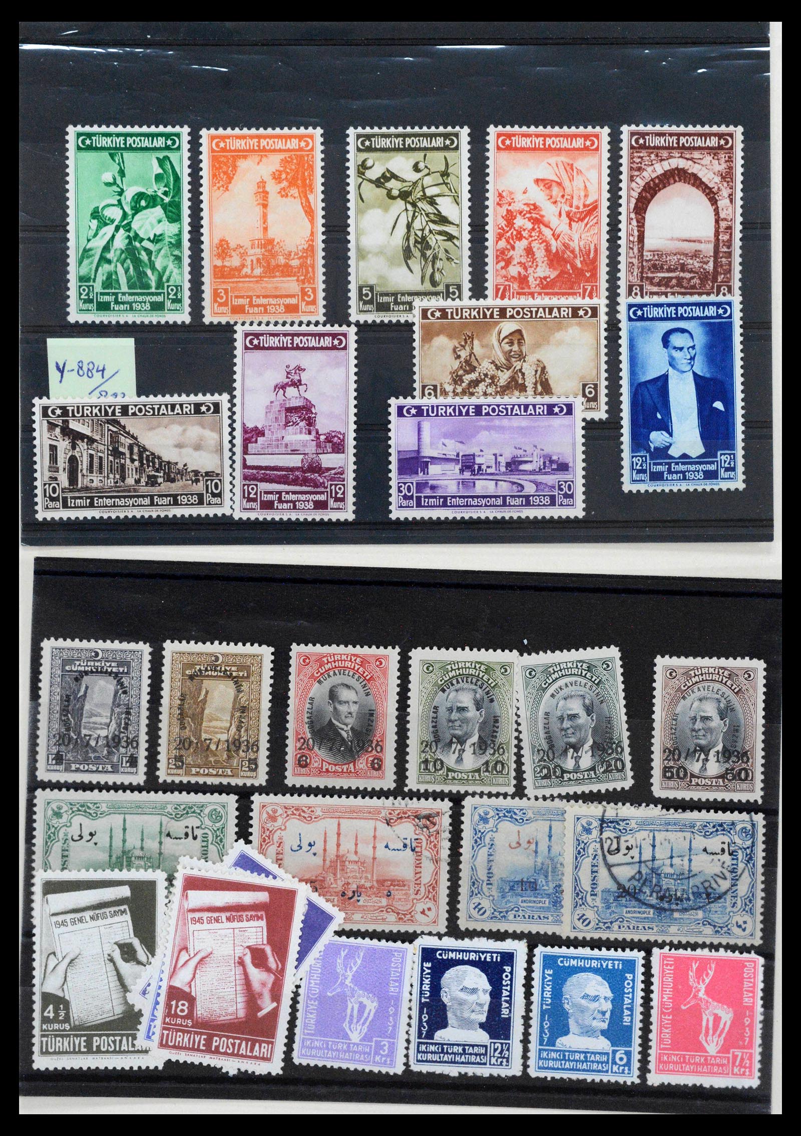 38592 0003 - Postzegelverzameling 38592 Turkije 1863-1940.