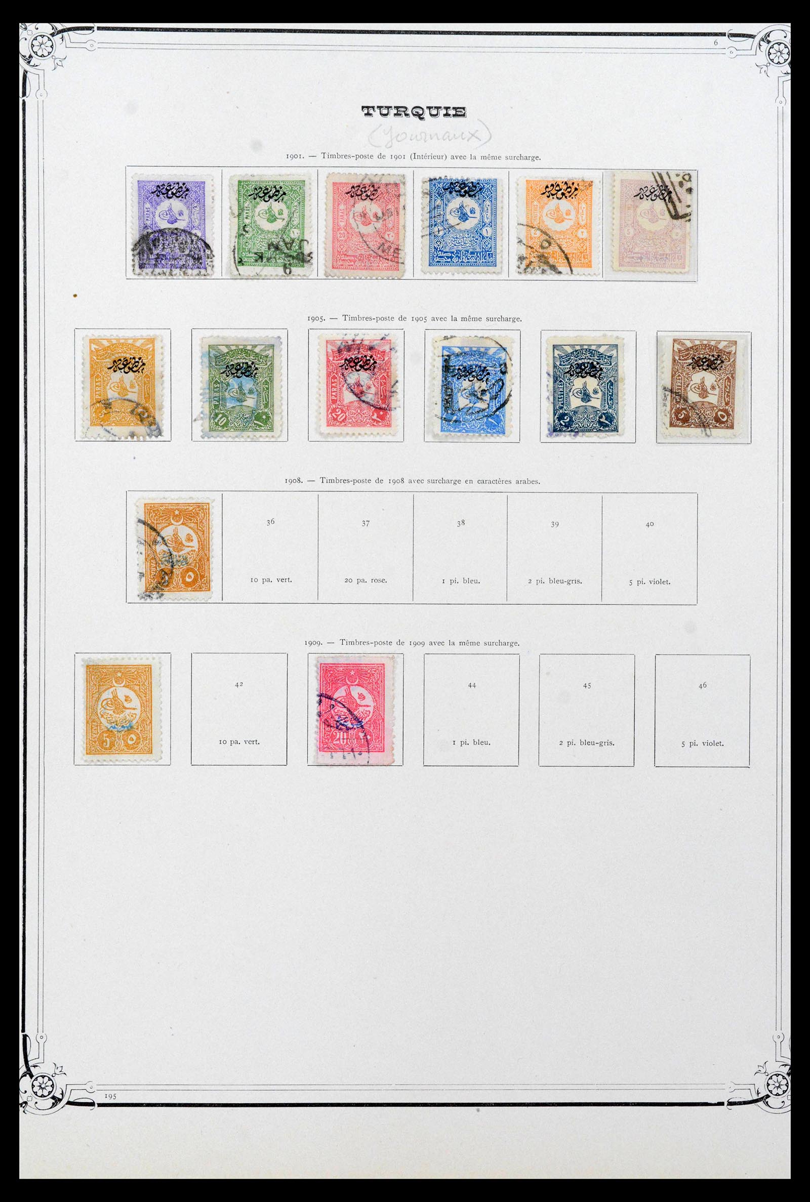 38592 0010 - Stamp collection 38592 Turkey 1863-1940.