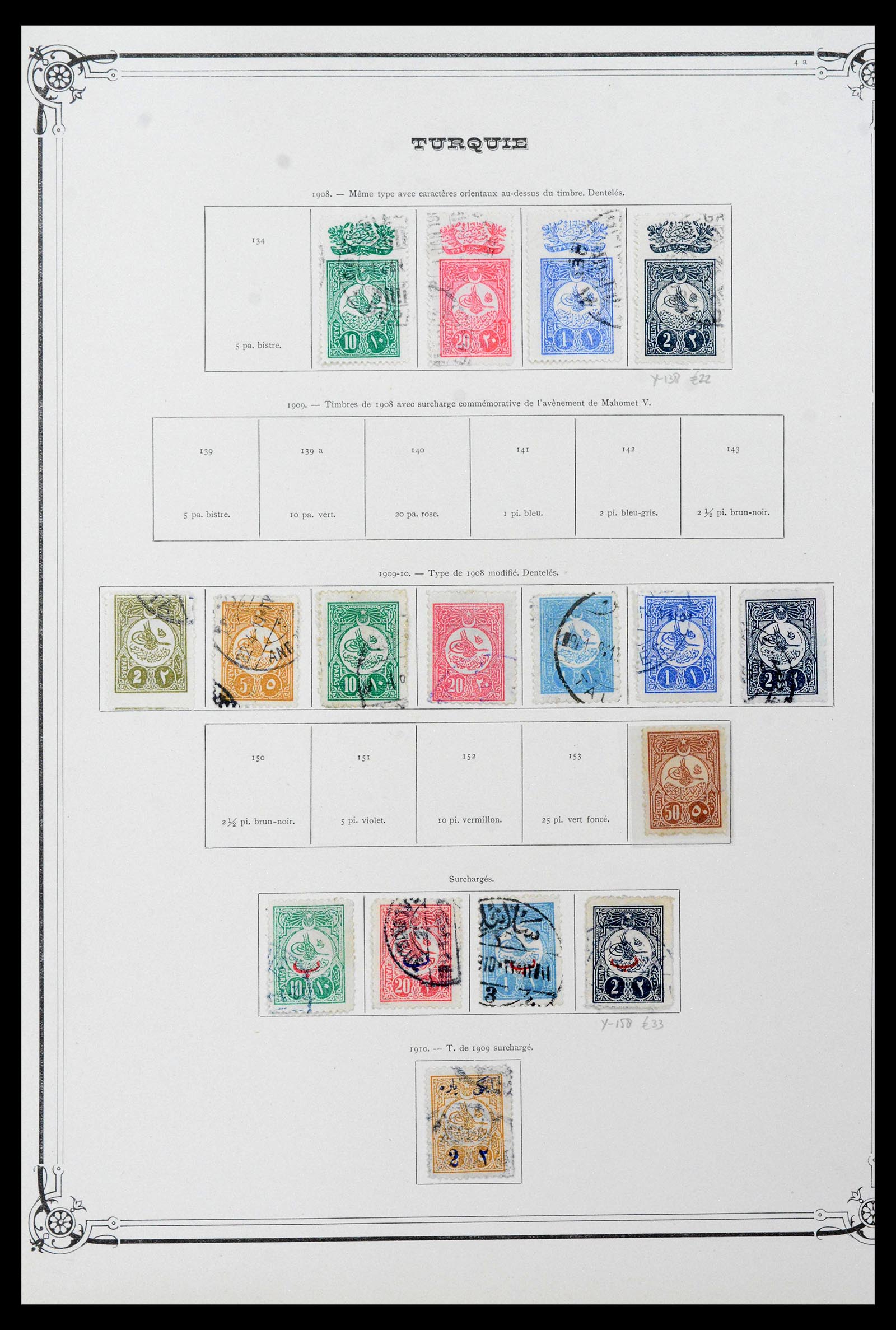 38592 0015 - Postzegelverzameling 38592 Turkije 1863-1940.