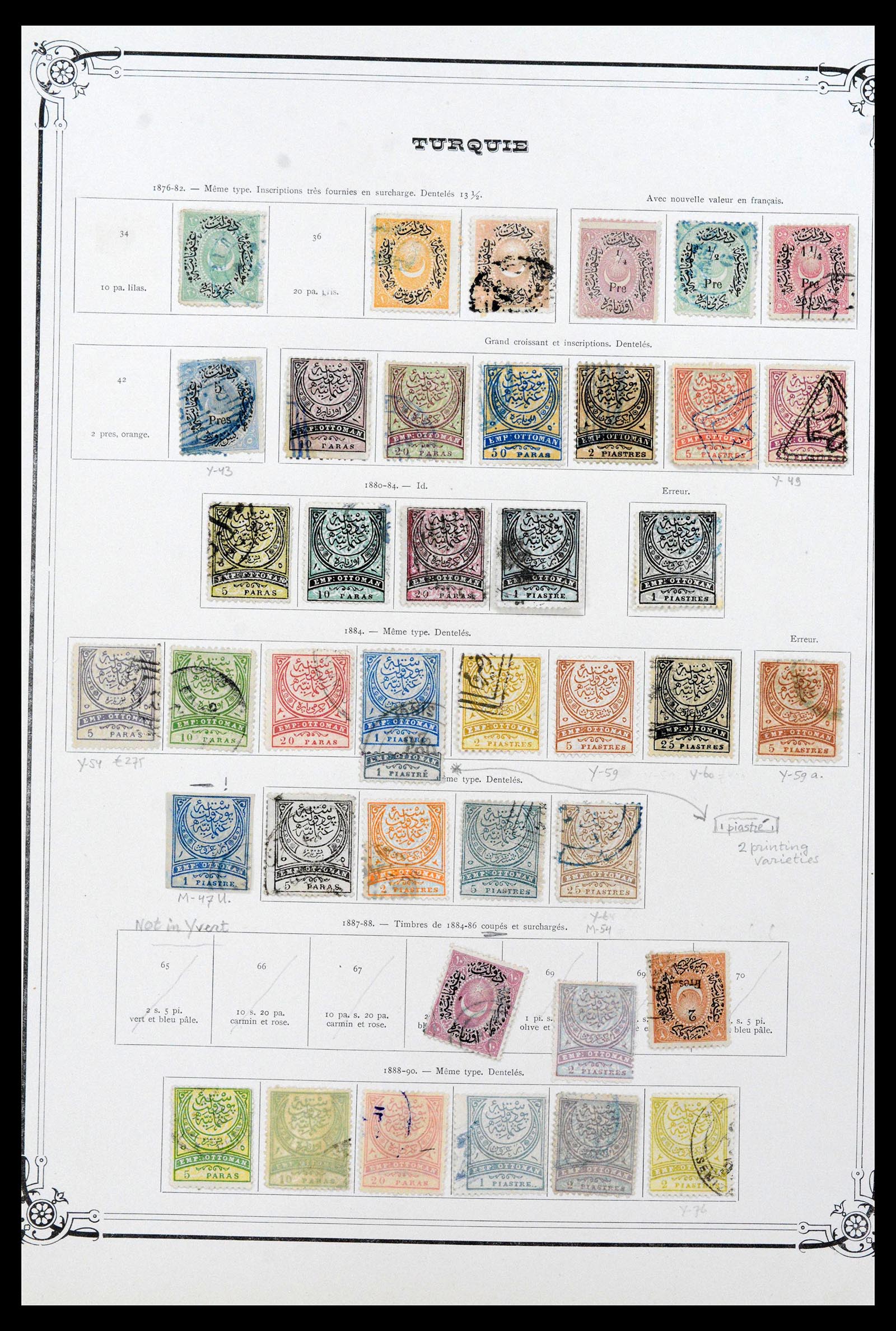 38592 0017 - Postzegelverzameling 38592 Turkije 1863-1940.